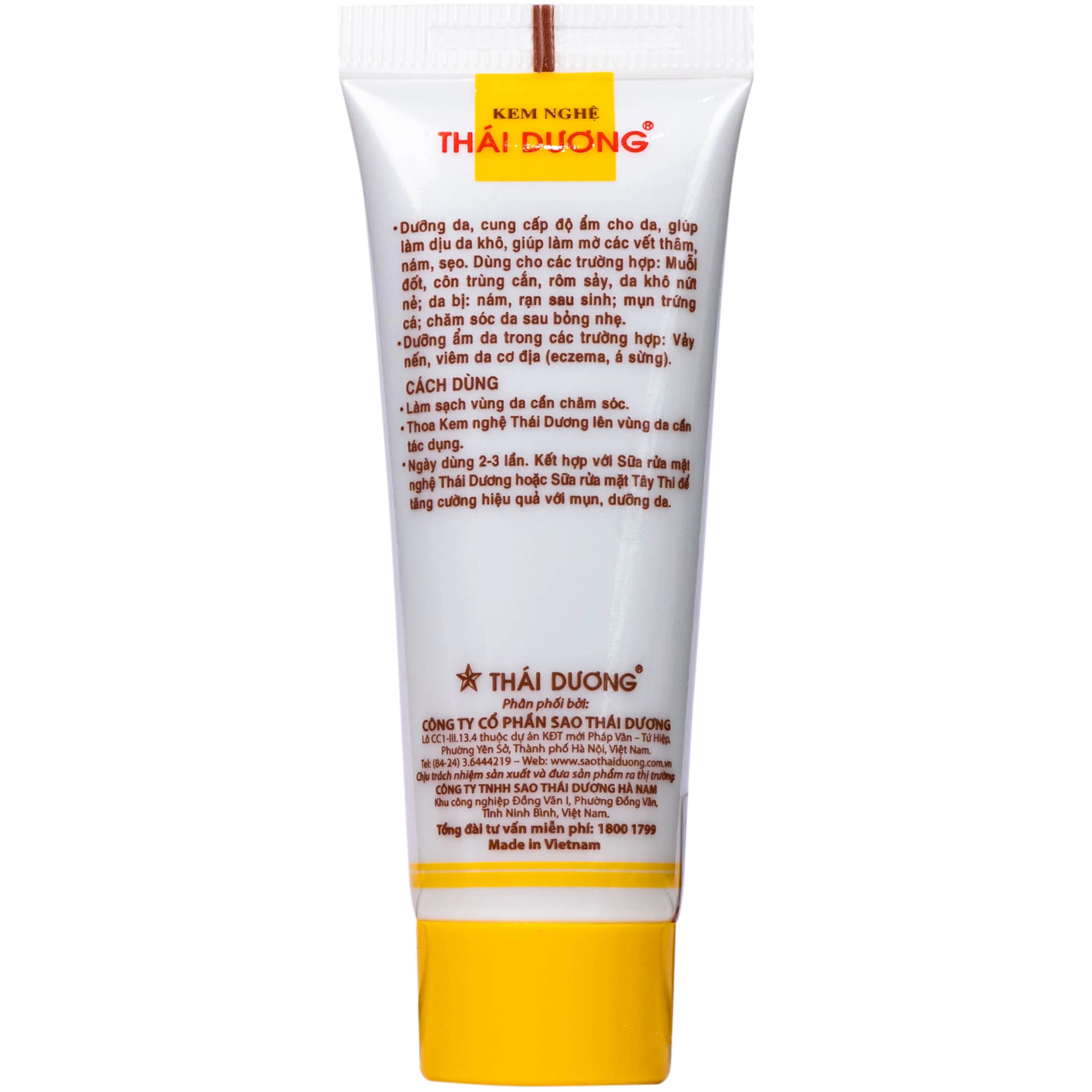 Kem bôi mờ thâm sẹo Thái Dương chứa nghệ, vitamin nano bạc 20g
