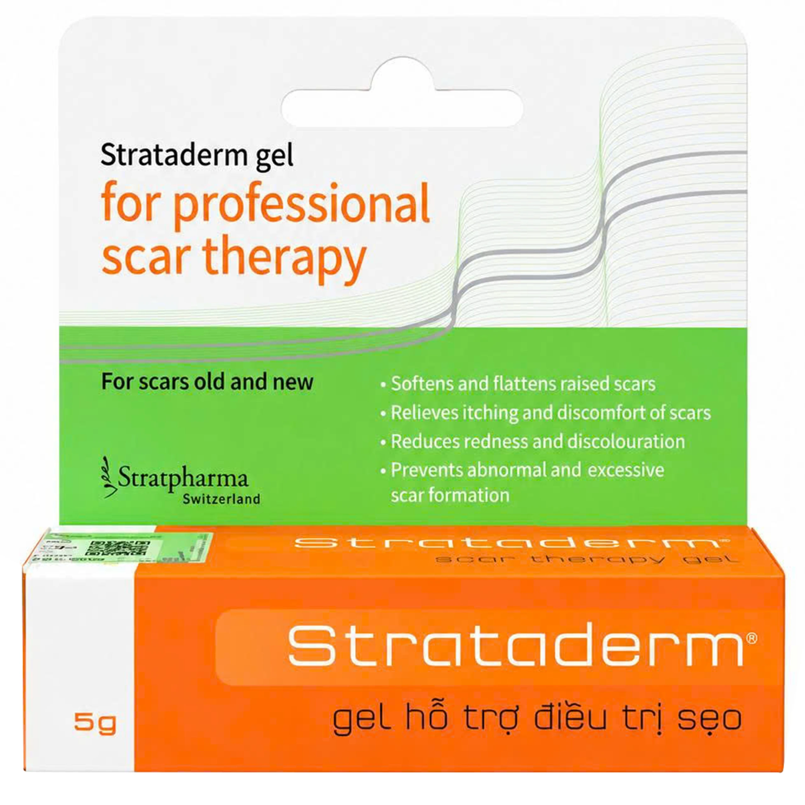 Kem bôi sẹo lồi, sẹo lâu năm Strataderm 5g 1