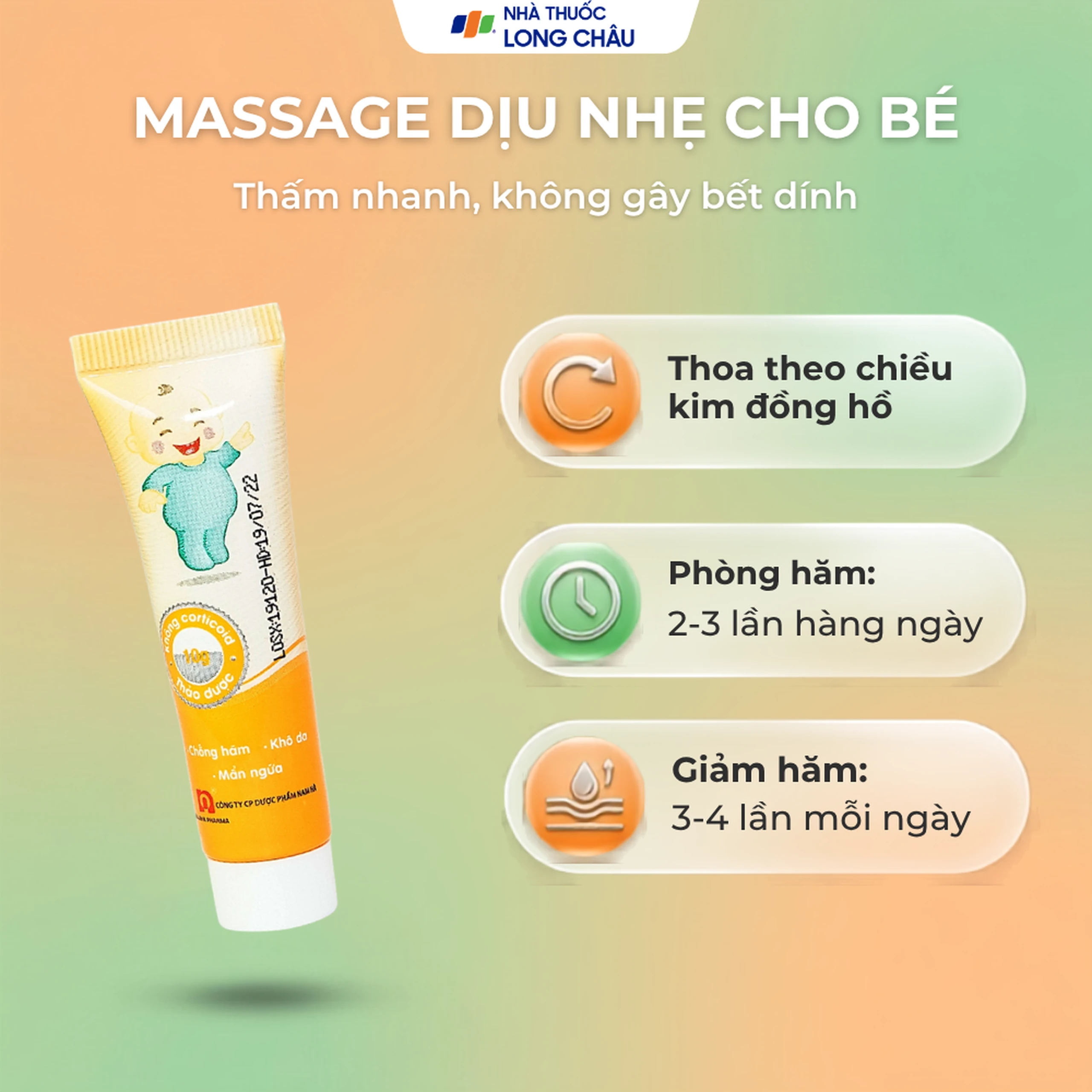 Kem bôi hăm tã, dưỡng ẩm skin Bibi Nam Hà 10g 5