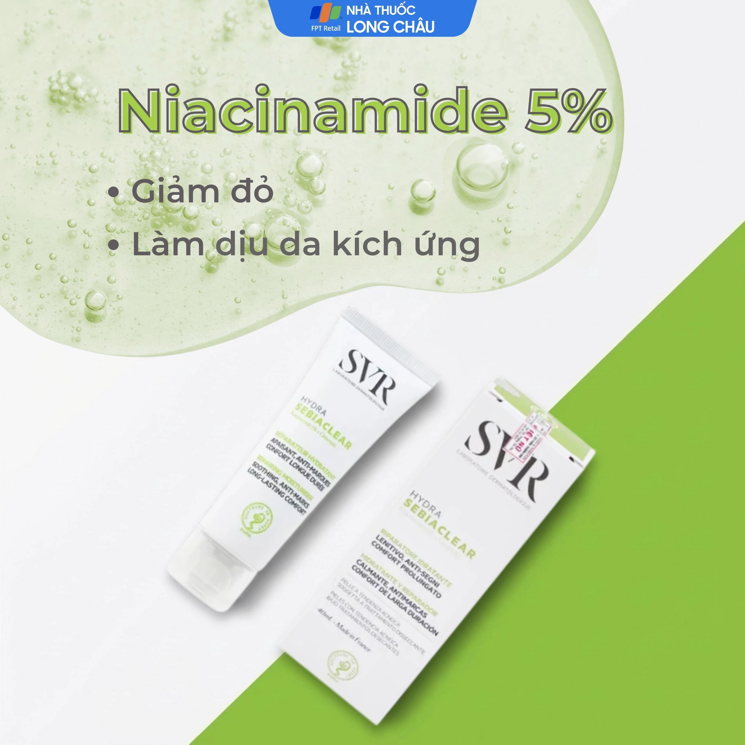 Kem bôi SVR Sebiaclear Hydra dưỡng ẩm cho da dầu mụn (40ml)