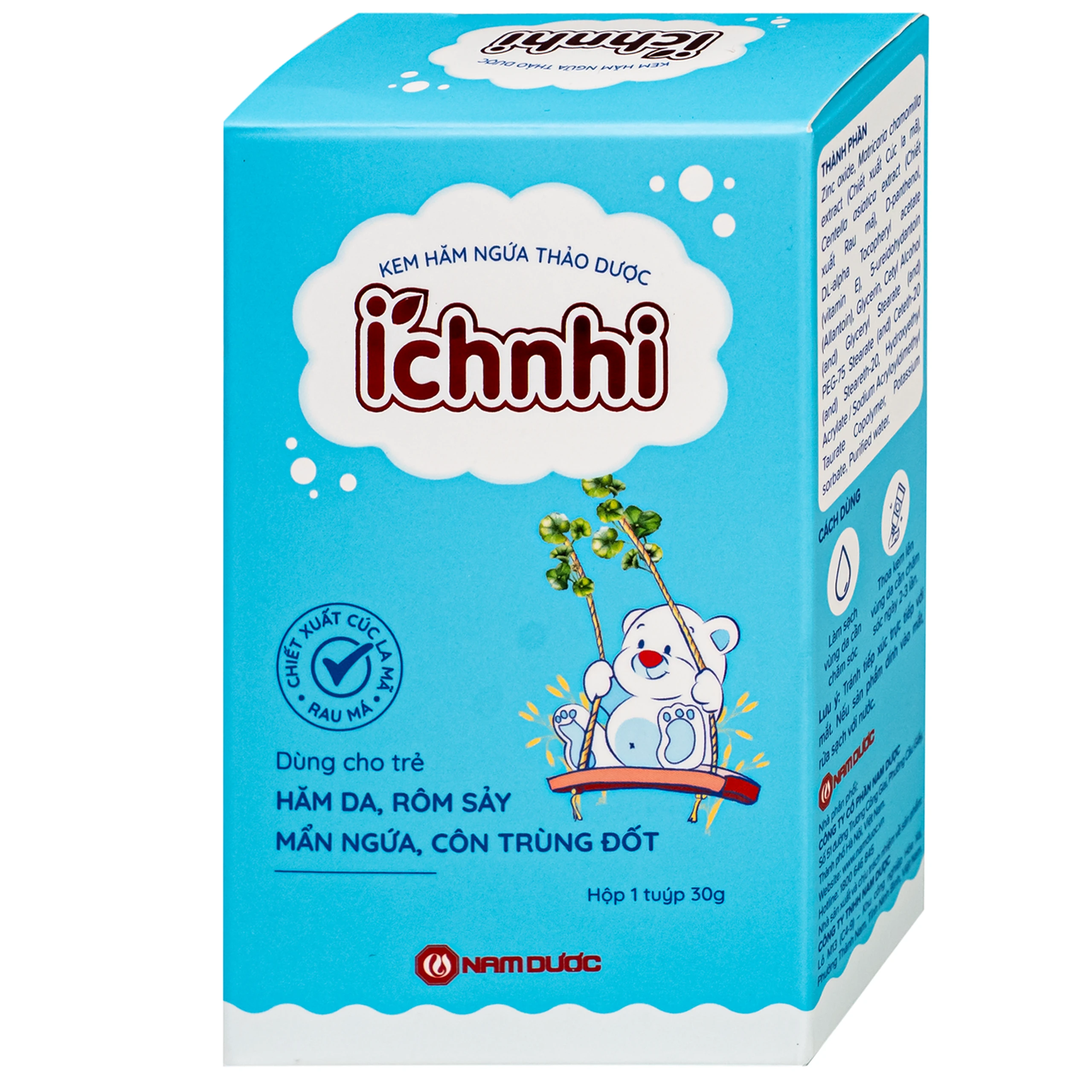 Kem bôi thảo dược Ích Nhi giúp dịu da, hỗ trợ giảm hăm tã (30g) 3