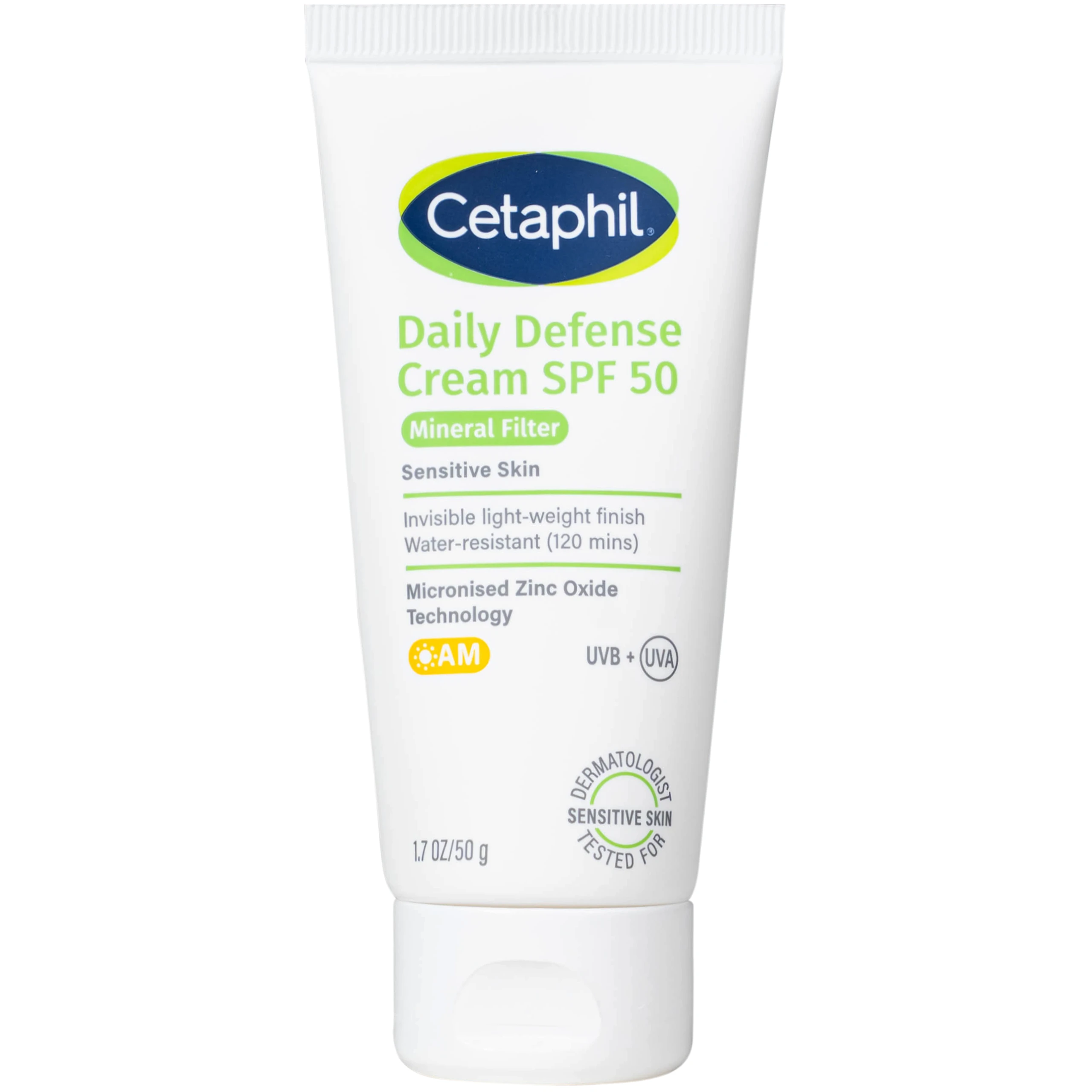 Kem chống nắng dưỡng ẩm 2in1 Cetaphil Daily Defense Cream SPF 50 50g 5