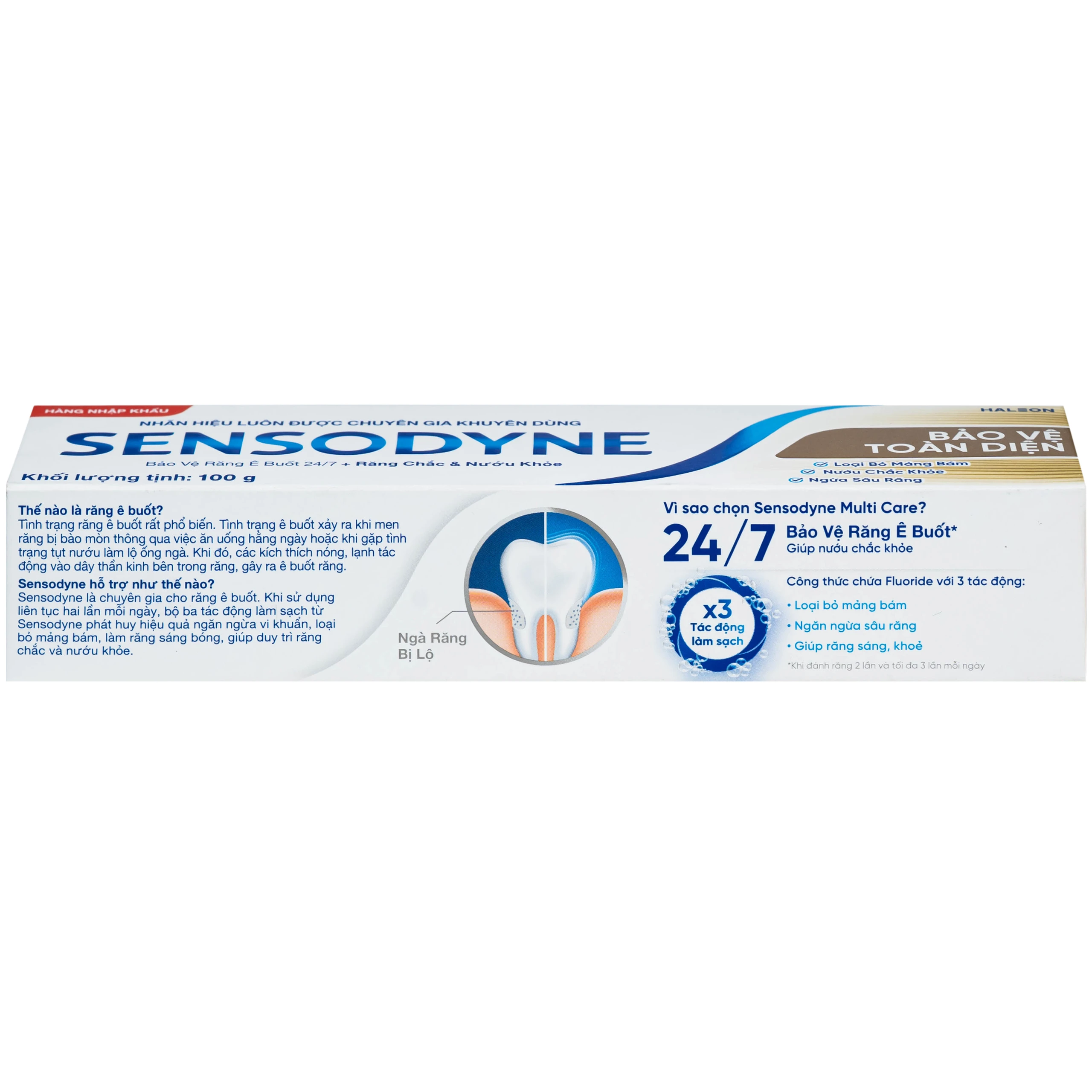 Kem đánh răng Sensodyne multi care bảo vệ toàn diện giúp răng chắc, nướu khỏe, bảo vệ răng ê buốt (100g) 4