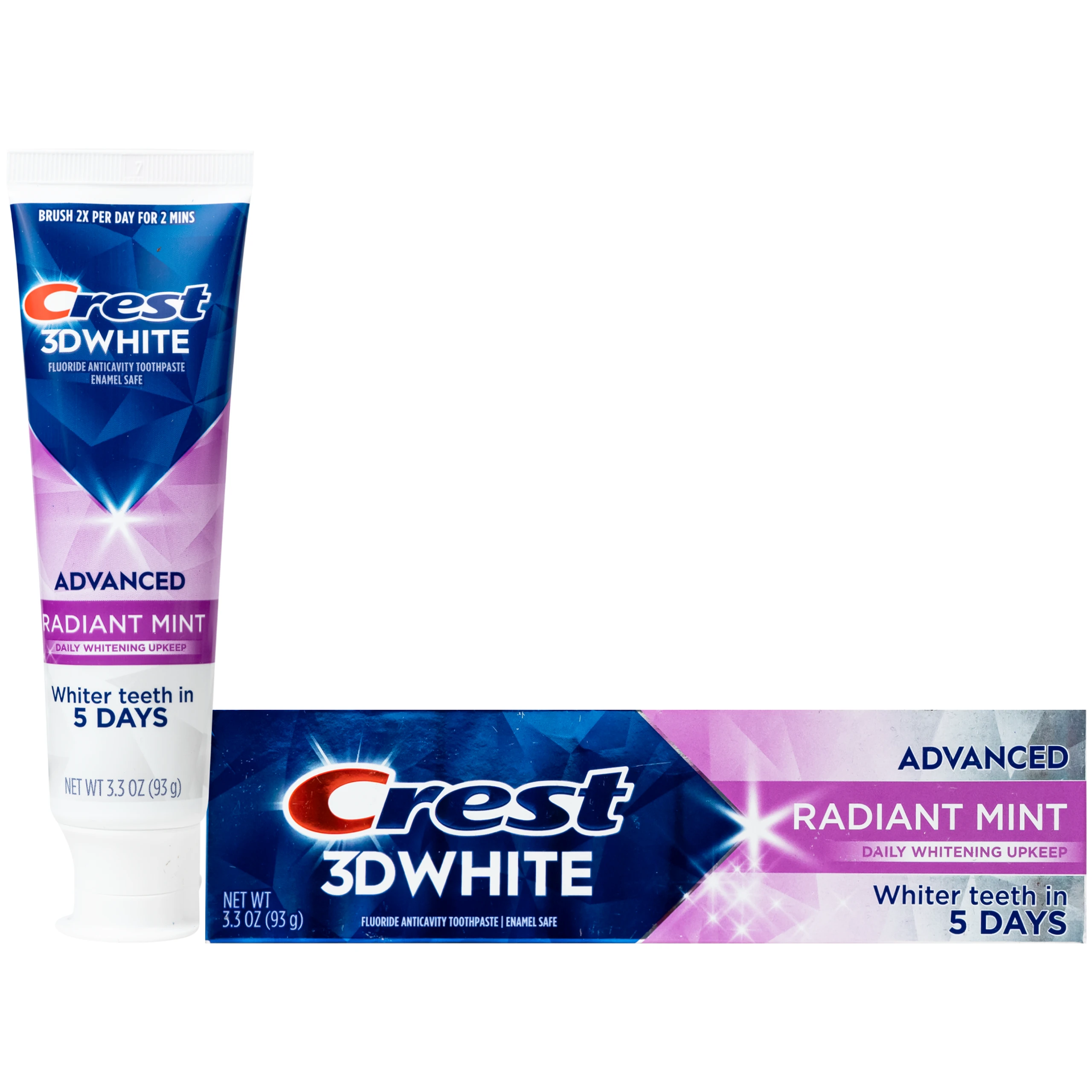 Kem đánh răng Crest 3D White Radiant Mint trắng răng vượt trội (93G) 1