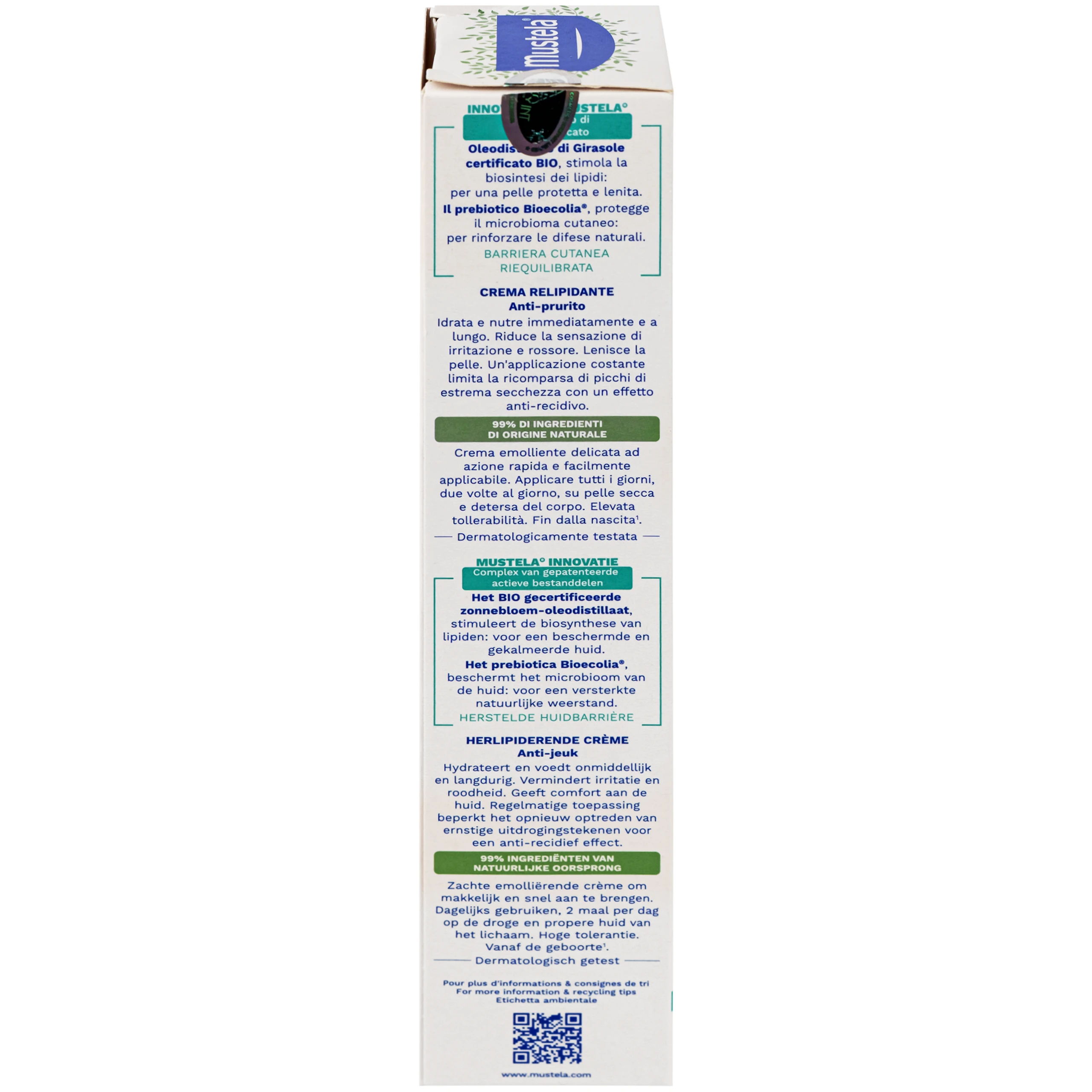 Kem dưỡng ẩm cho da chàm thể tạng Mustela Stelatopia+ Lipid-Replenishing Cream Anti-Itching (150ml) 3