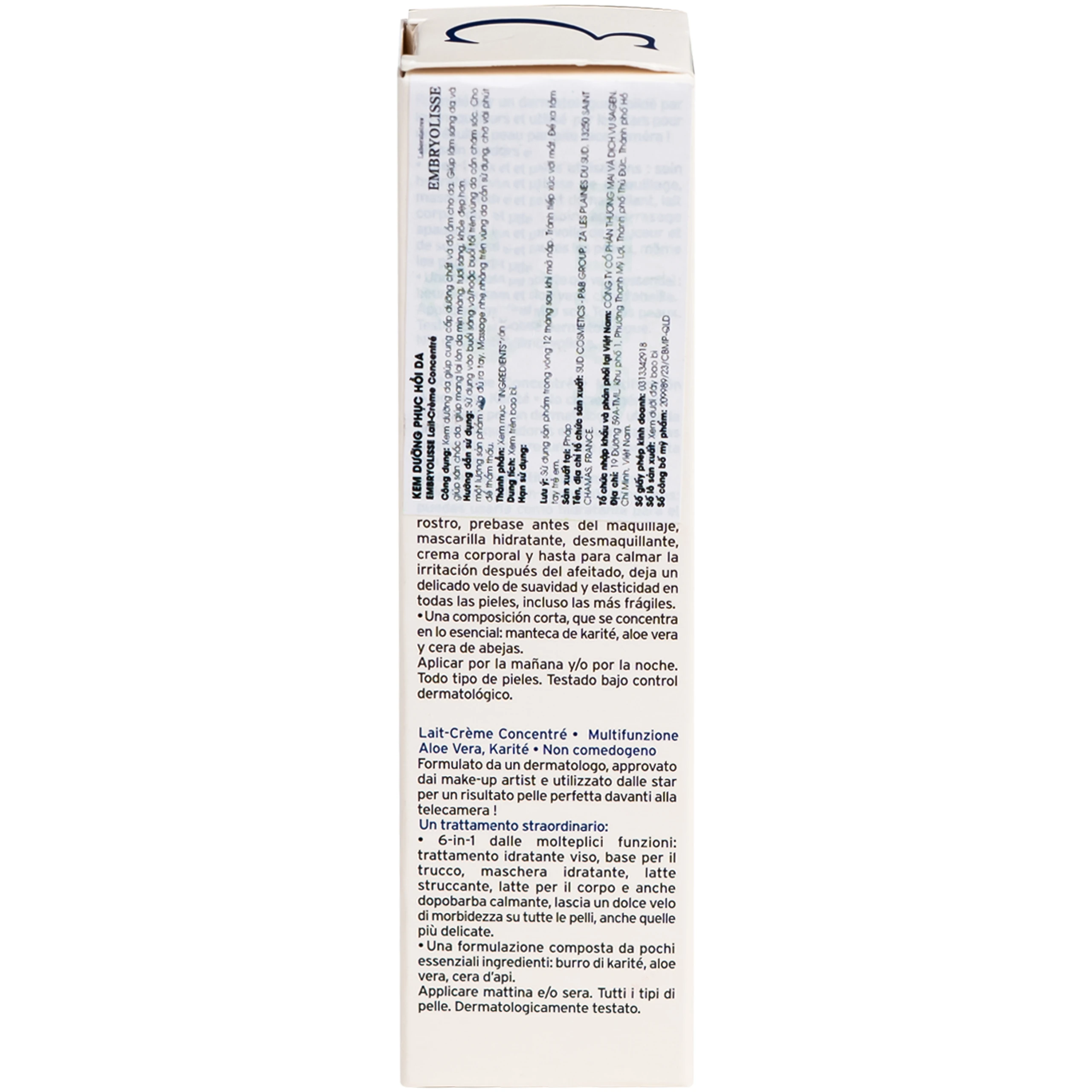 Kem dưỡng ẩm phục hồi da Embryolisse Lait-Crème Concentré hộp (30ml) 4