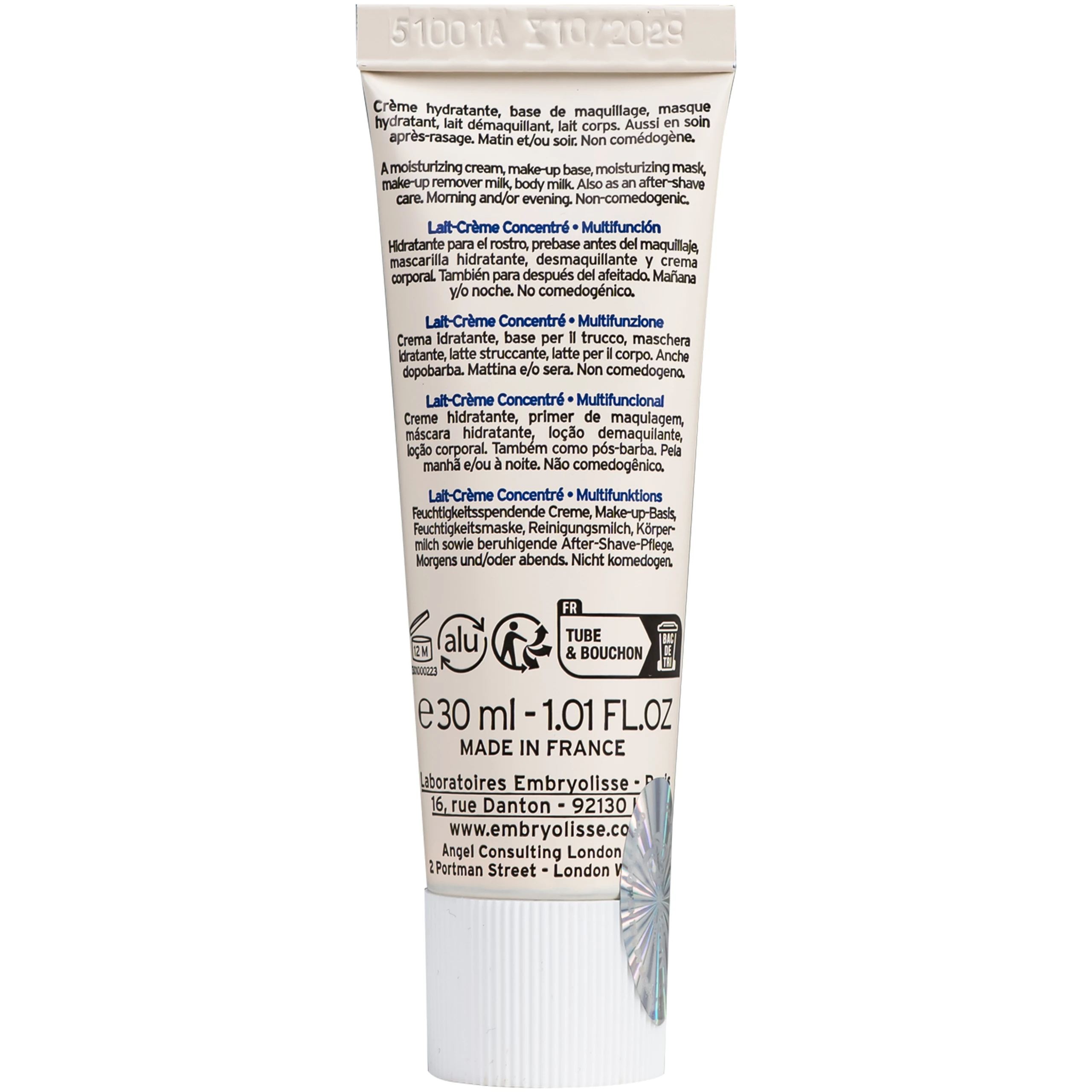 Kem dưỡng ẩm phục hồi da Embryolisse Lait-Crème Concentré hộp (30ml) 7