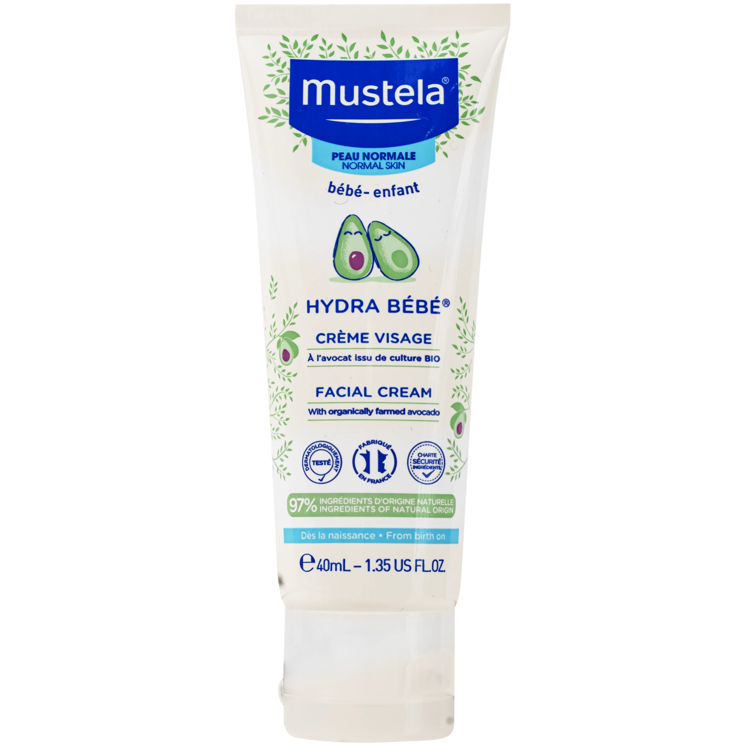 Kem dưỡng da mặt cho bé Mustela Hydra Bebe Facial Cream (40ml) 4