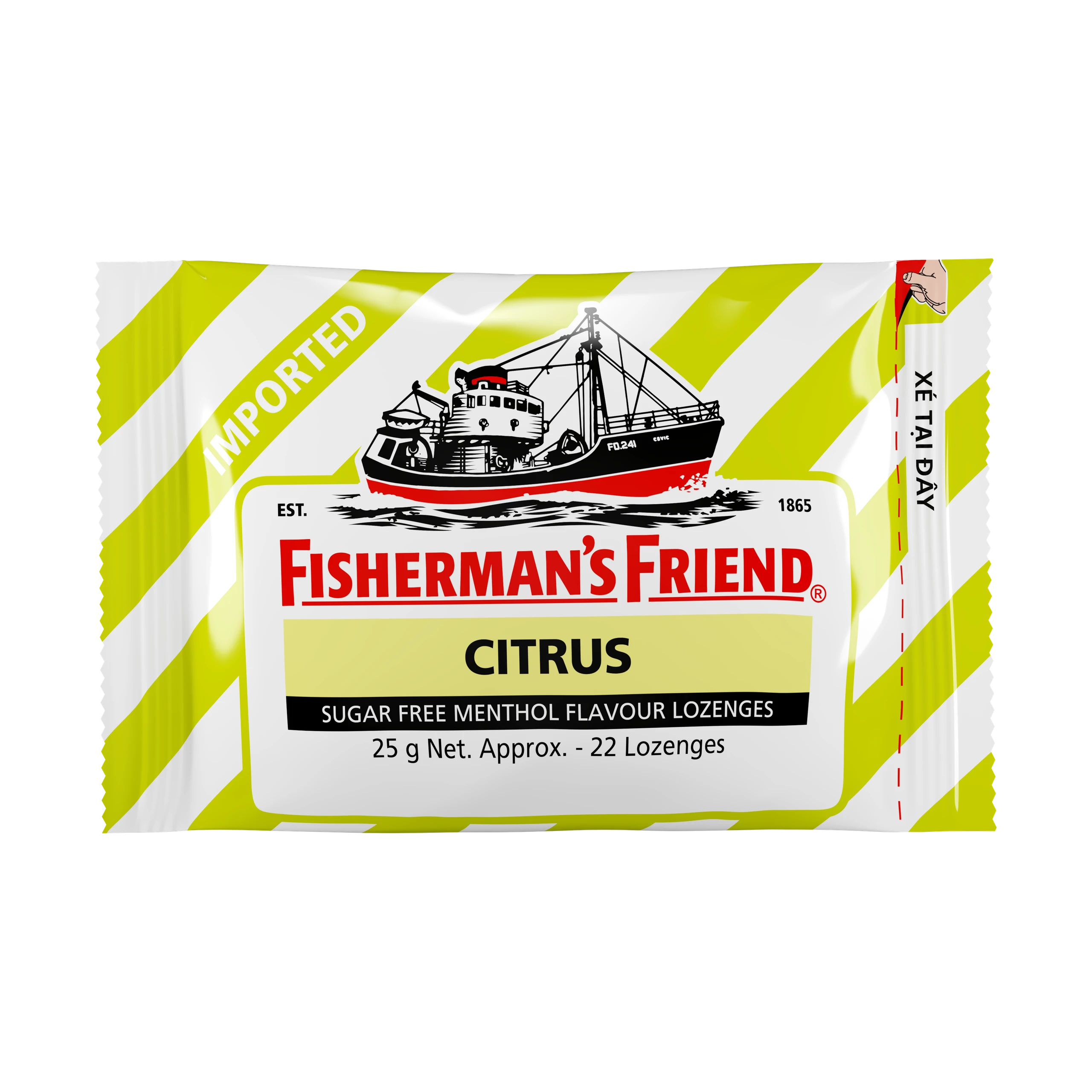Kẹo Con Tàu Vị Cam Chanh Fisherman's Friend (25g) 1