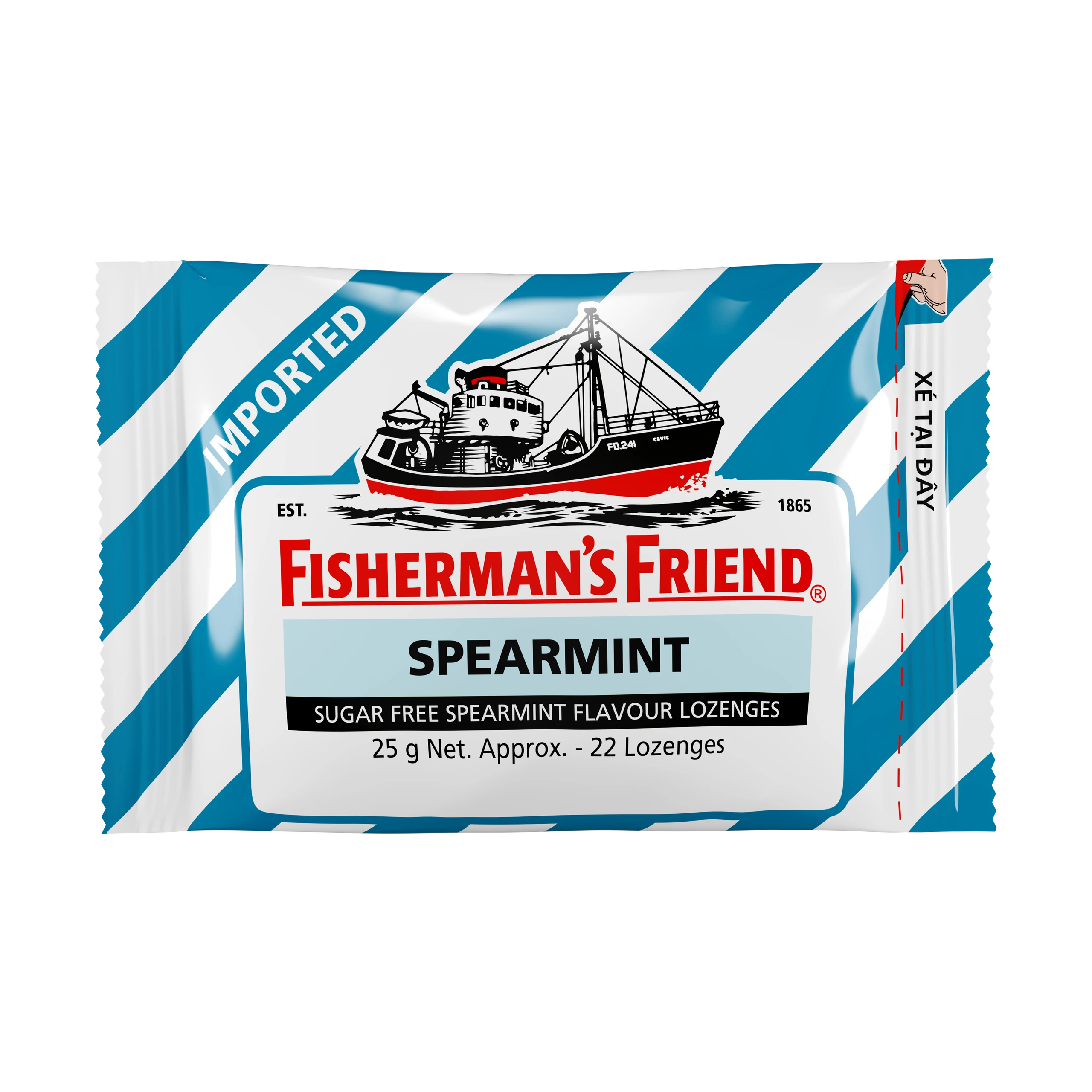 Kẹo Con Tàu Vị Spearmint Fisherman's Friend 25g/22g 1