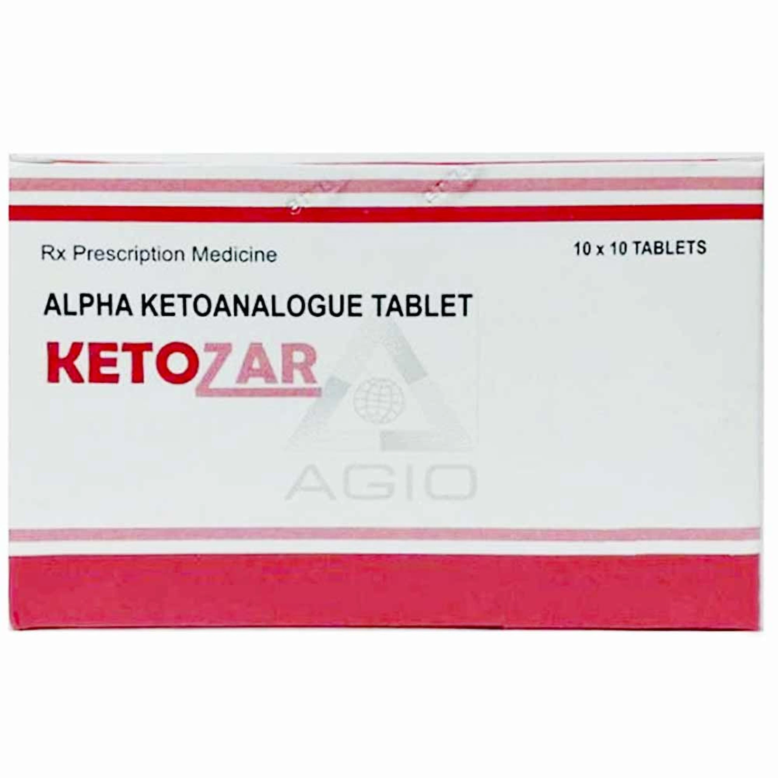 Thuốc Ketozar Agio điều trị bệnh thận mạn tính (10 vỉ x 10 viên) 1