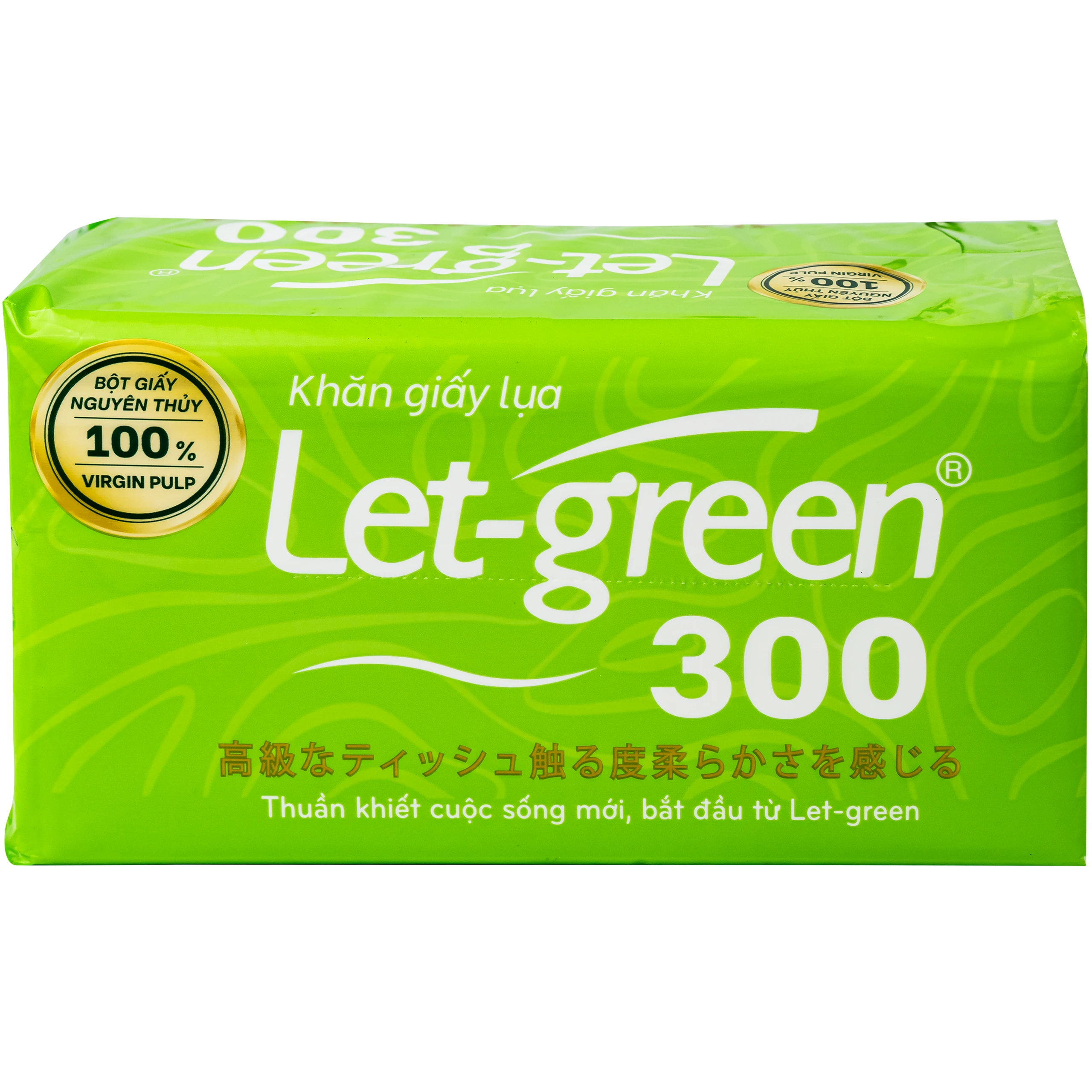 Khăn giấy lụa let-green 300 tờ 2