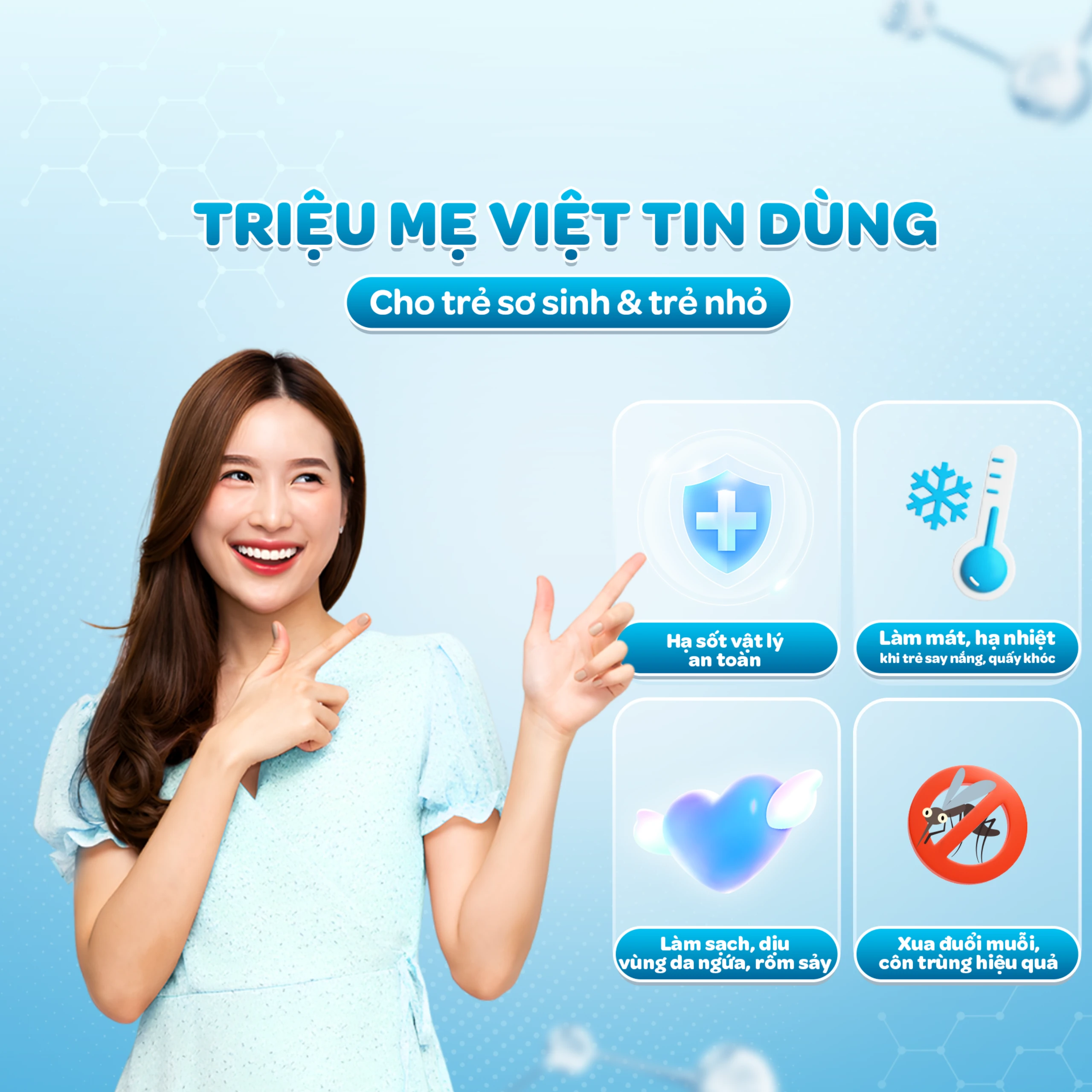 Khăn hạ sốt Dr.Papie 3M0+ Starmed (5 gói x 5 miếng) hạ nhiệt giảm sốt dùng cho trẻ từ 3 tháng tuổi