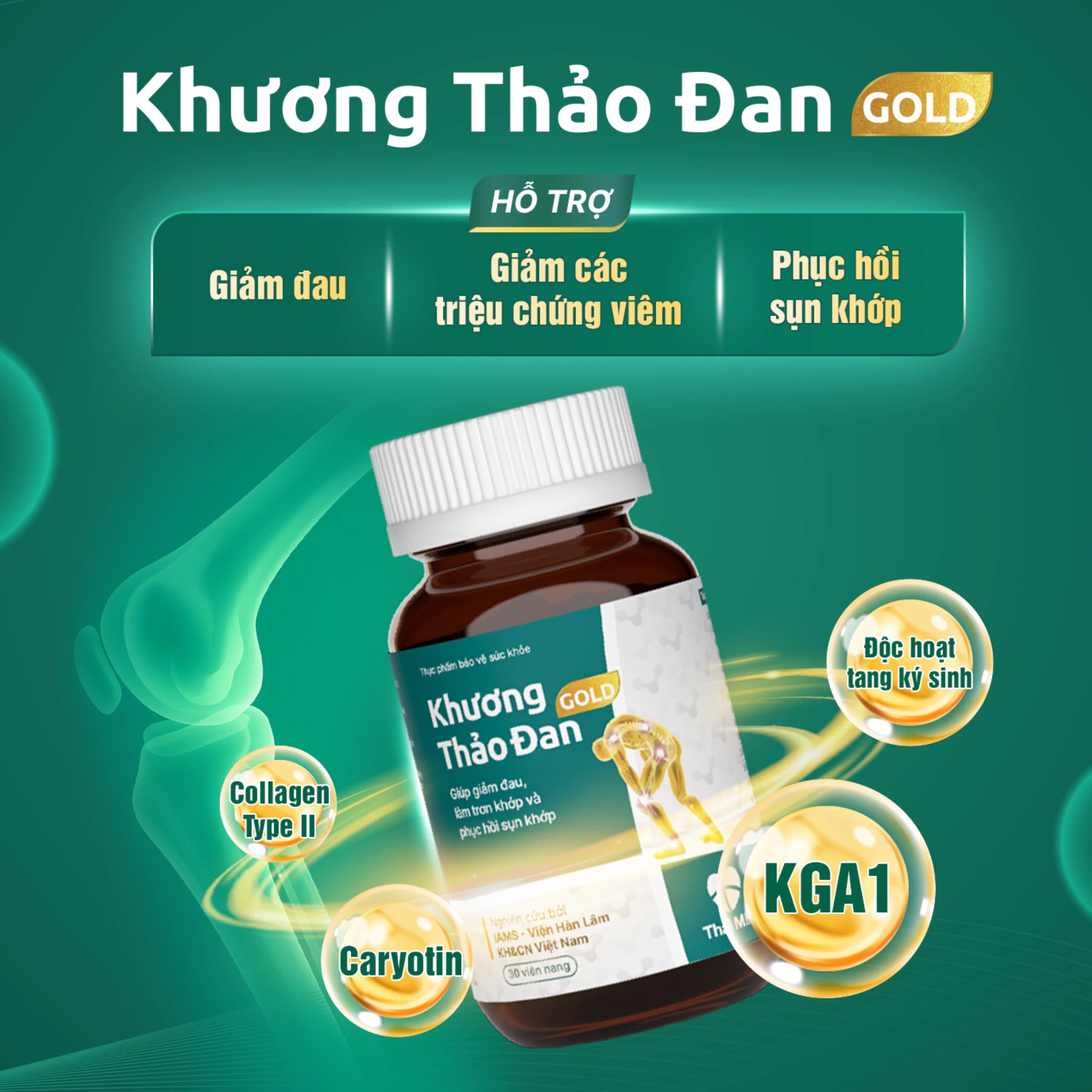 Bổ sụn khớp Khương Thảo Đan Gold (120 viên) 2