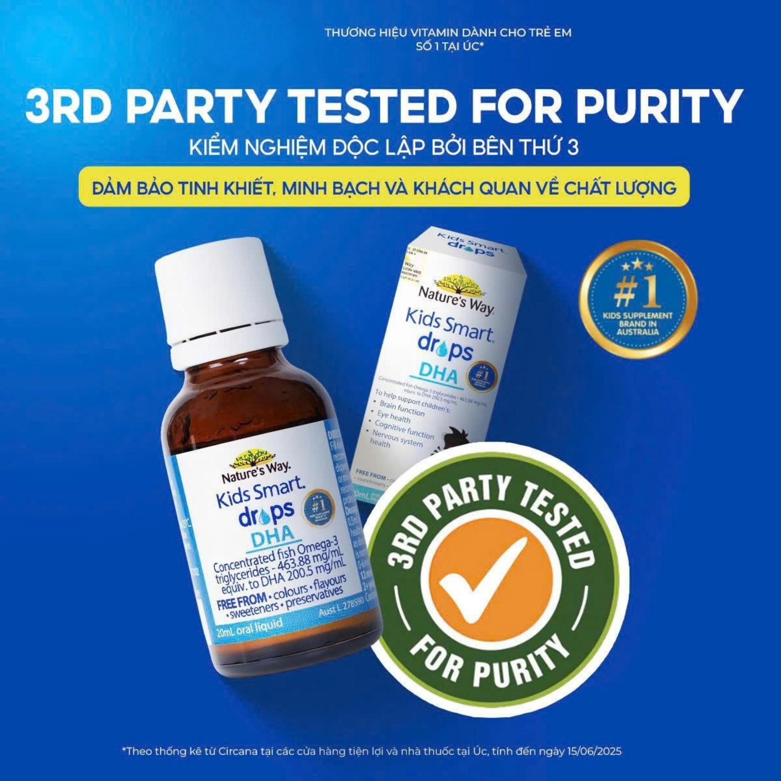 Siro bổ não Kids Smart Drops DHA Nature's Way (20ml) 12