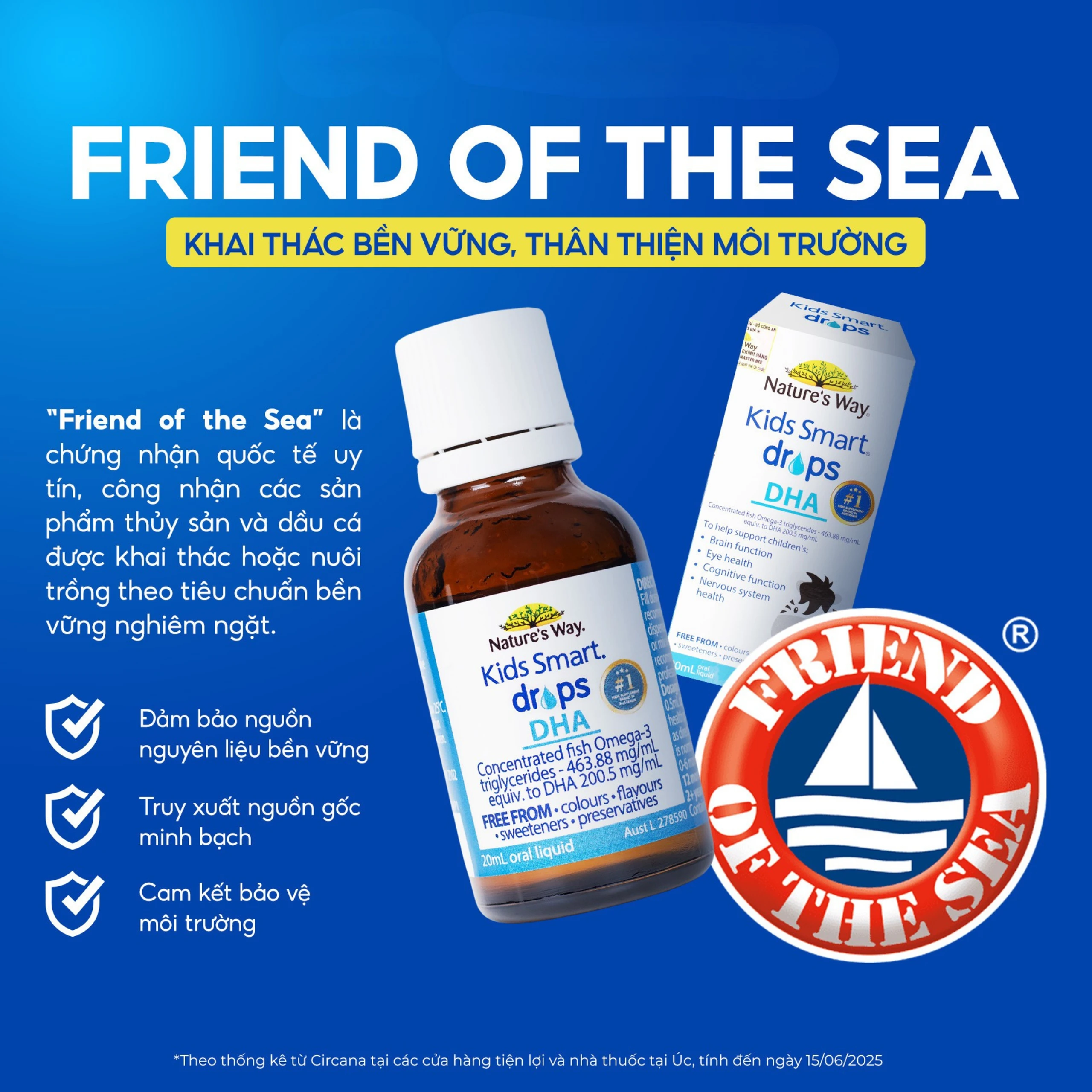 Siro bổ não Kids Smart Drops DHA Nature's Way (20ml)