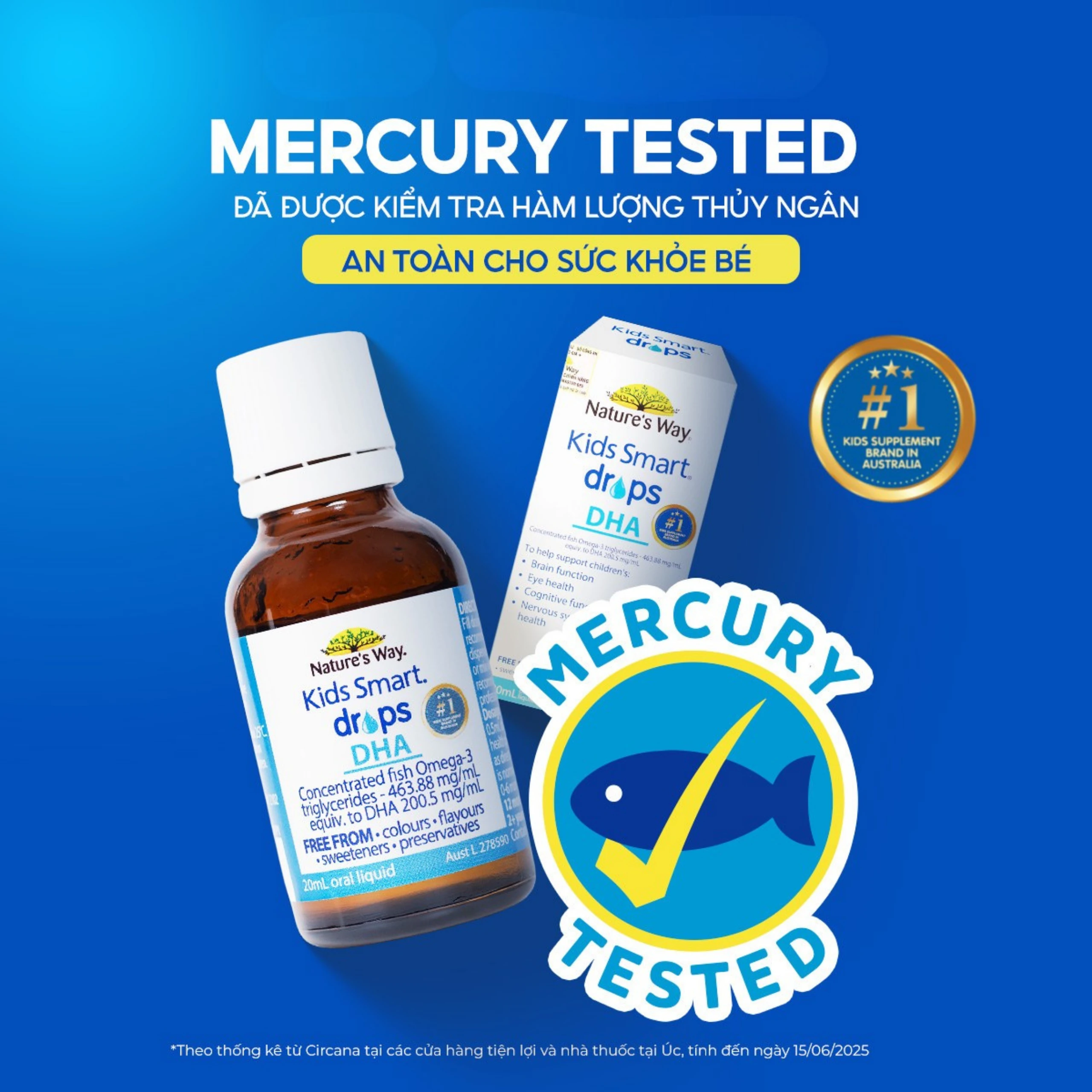 Siro bổ não Kids Smart Drops DHA Nature's Way (20ml)