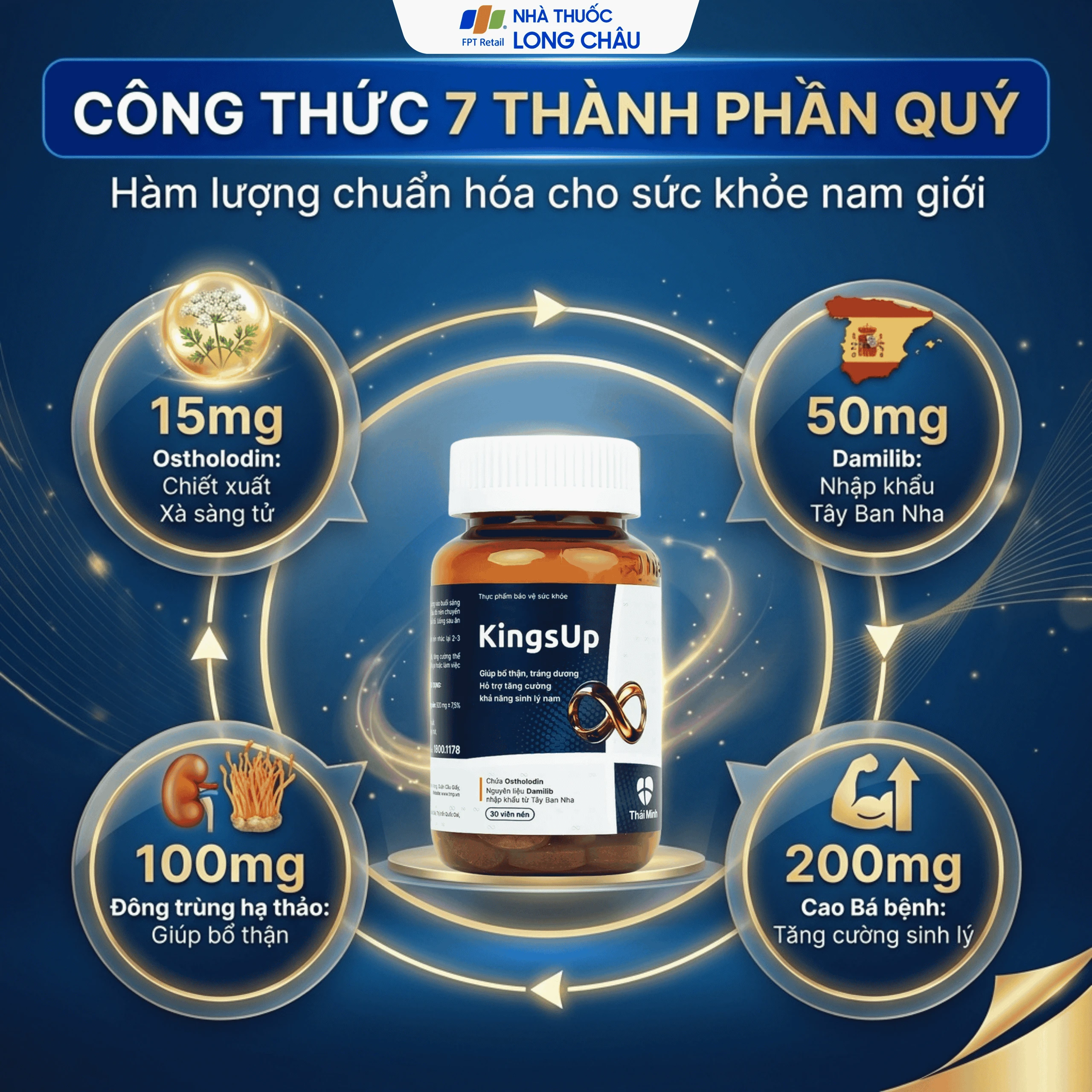 Viên uống hỗ trợ tăng cường sinh lý KingsUp Thái Minh (30 viên) 3