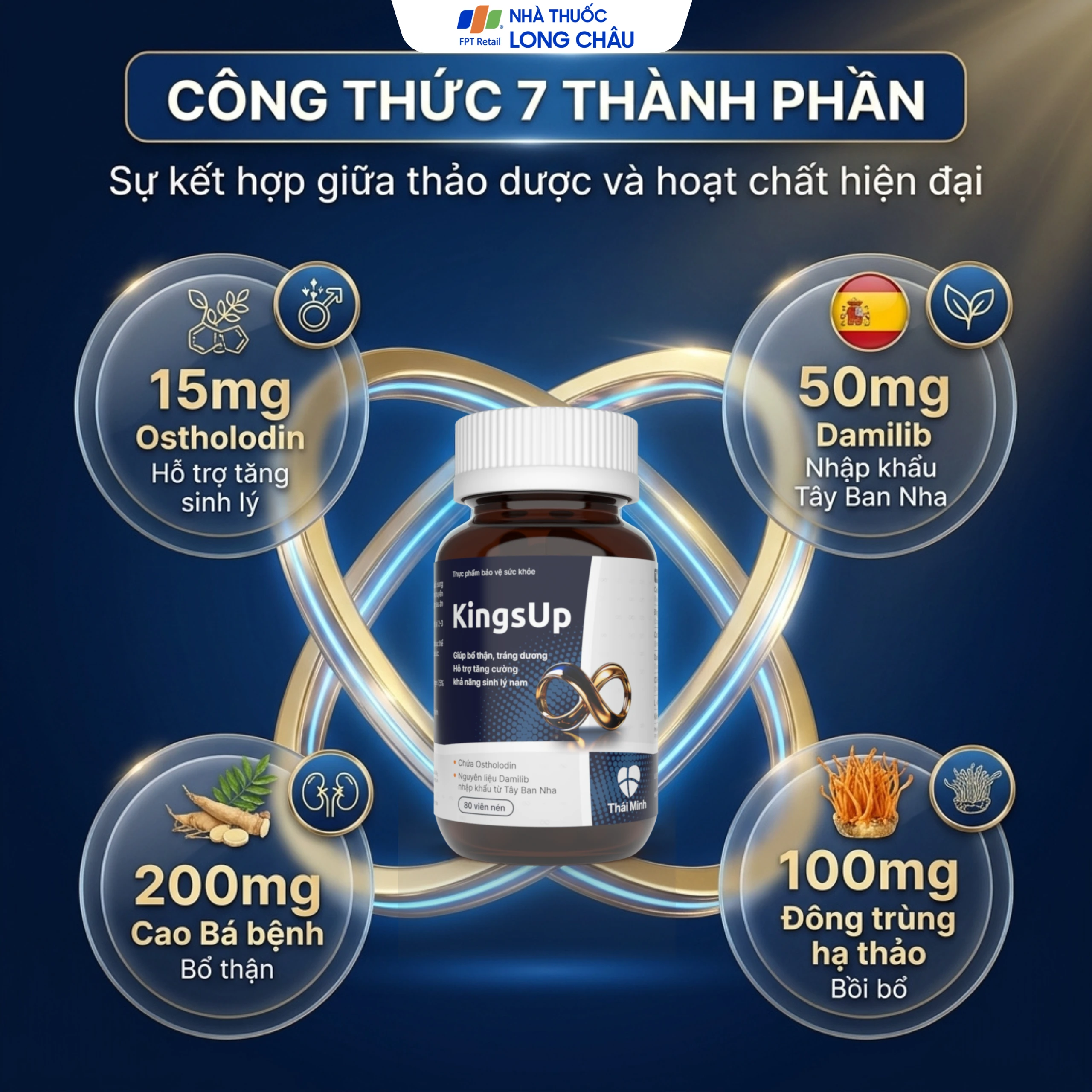 Viên uống KingsUp Thái Minh bổ thận, tráng dương, hỗ trợ tăng cường khả năng sinh lý nam (80 viên) 2