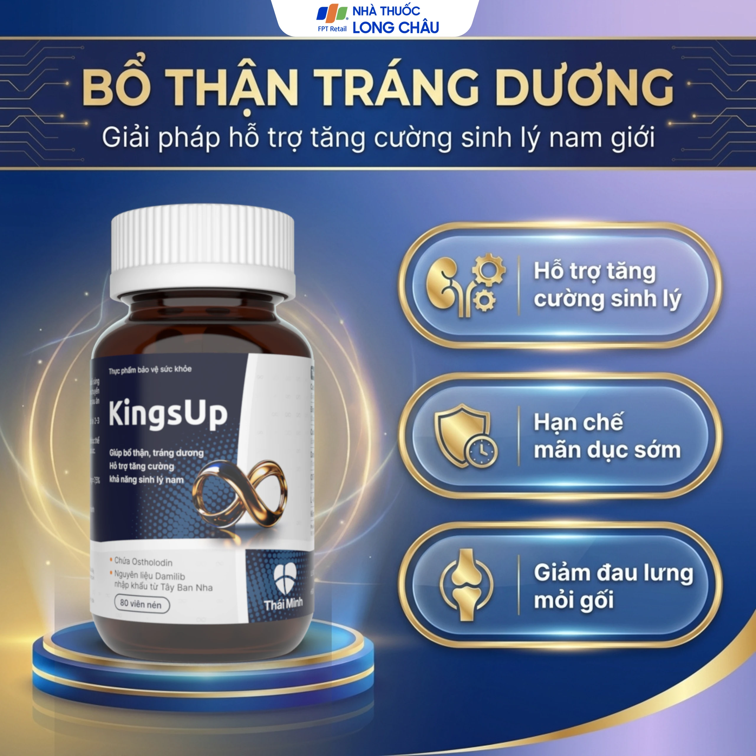 Viên uống KingsUp Thái Minh bổ thận, tráng dương, hỗ trợ tăng cường khả năng sinh lý nam (80 viên) 4