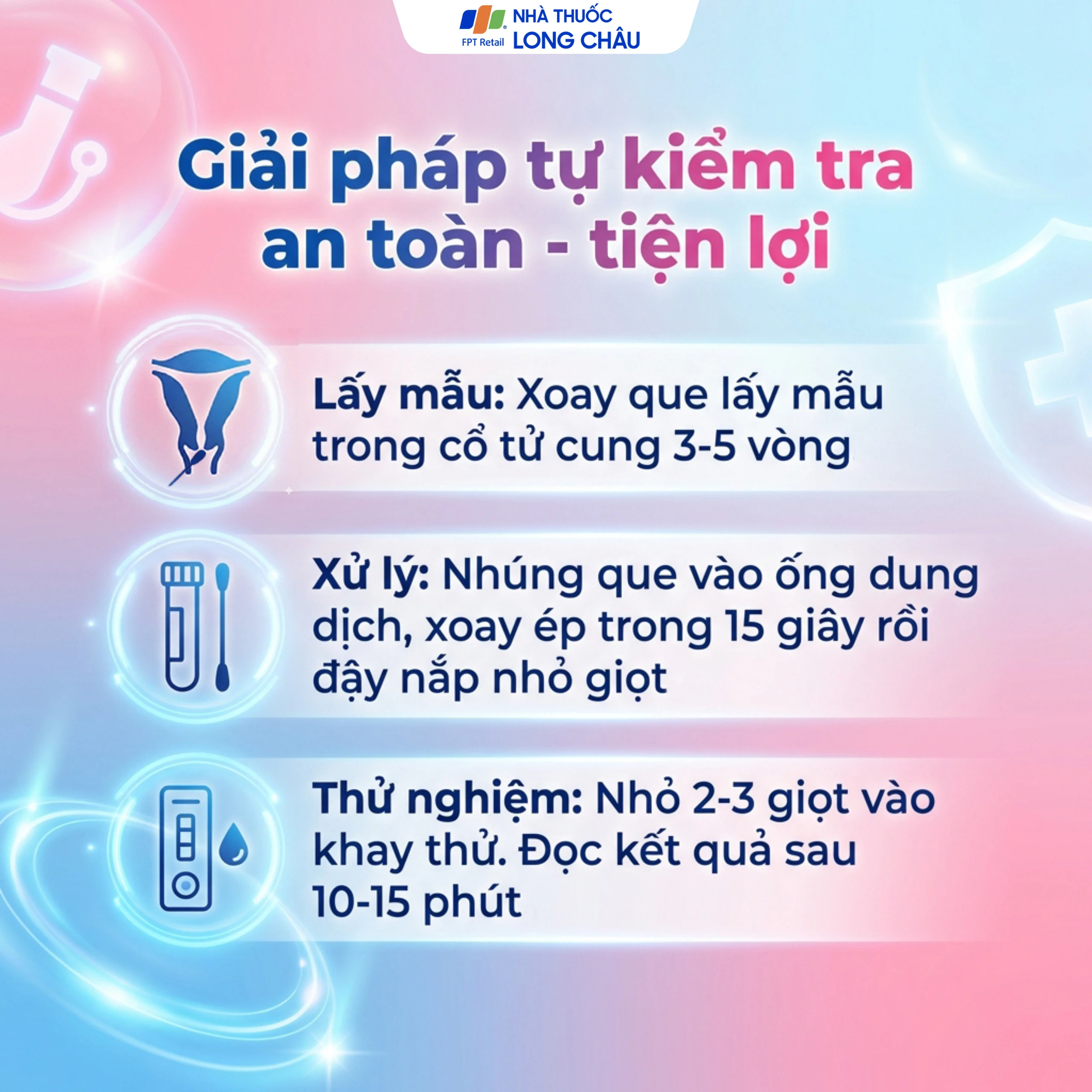 Kit test HPV Accufast L1/E7 giúp phát hiện sớm nguy cơ ung thư cổ tử cung (25 kít)