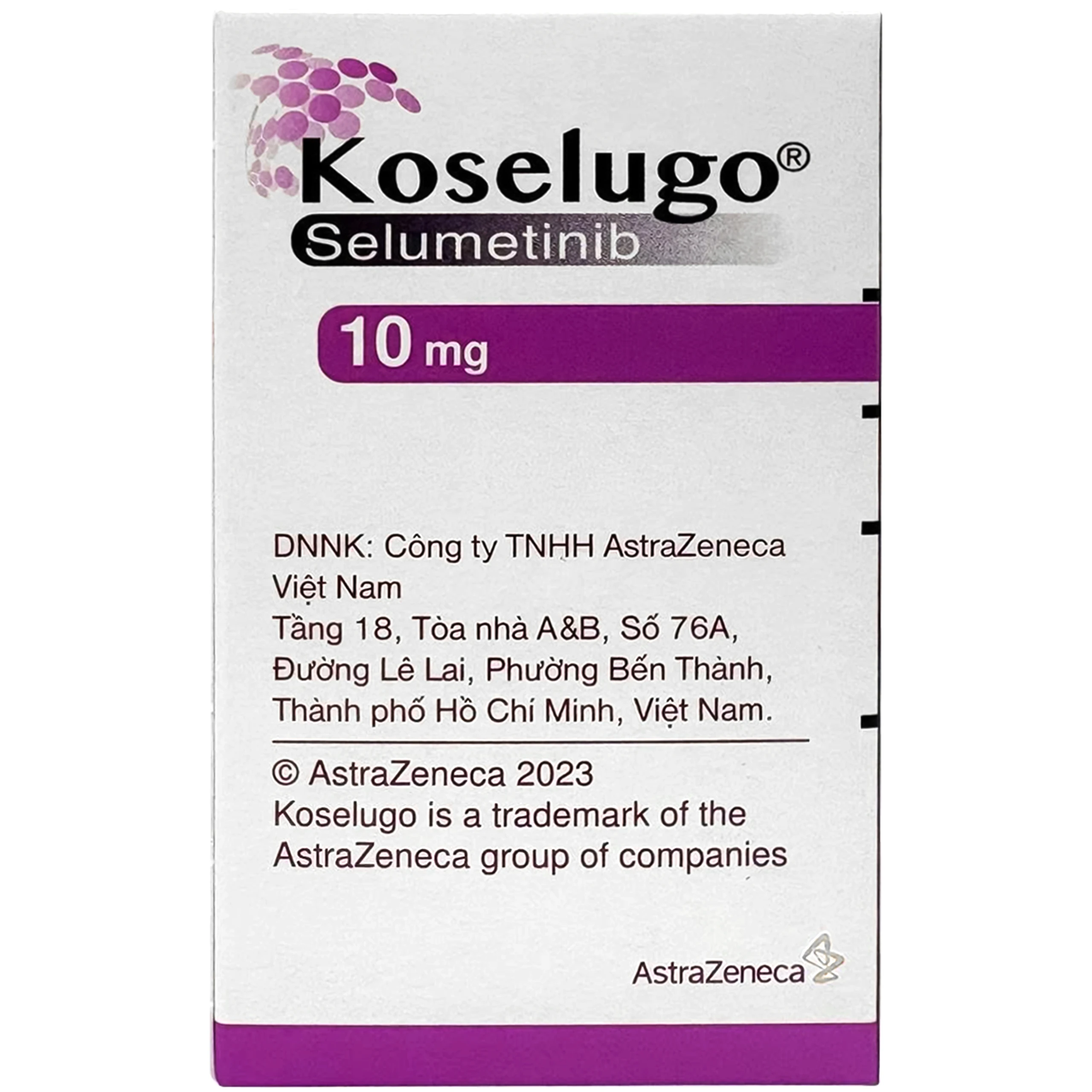 Thuốc Koselugo 10mg Astrazeneca điều trị bệnh u xơ thần kinh loại 1 (NF1) ở bệnh nhi (Hộp 60 viên) 6