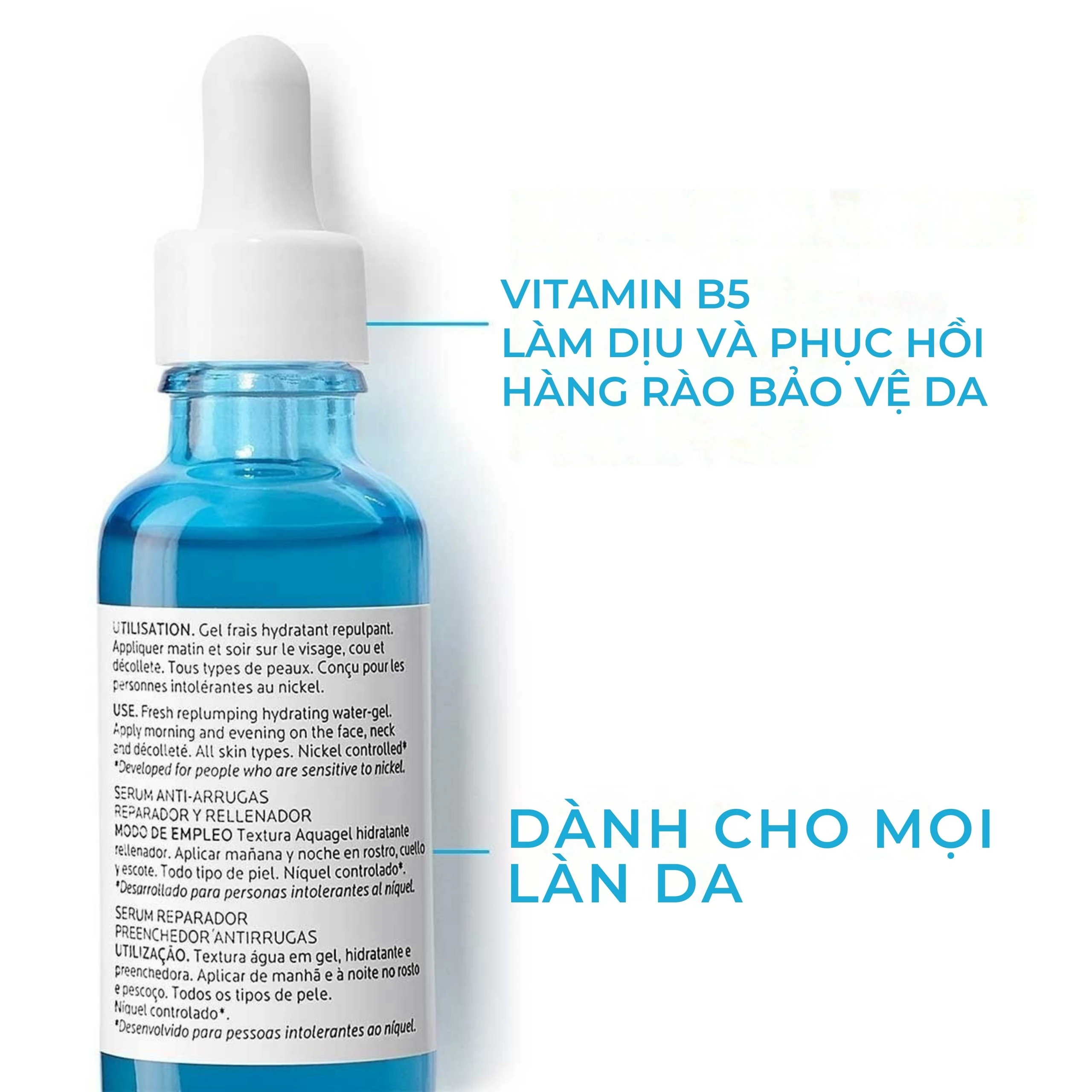 Tinh chất tái tạo, giúp da săn chắc, tăng đàn hồi La Roche-posay Hyalu B5 Serum 30ml