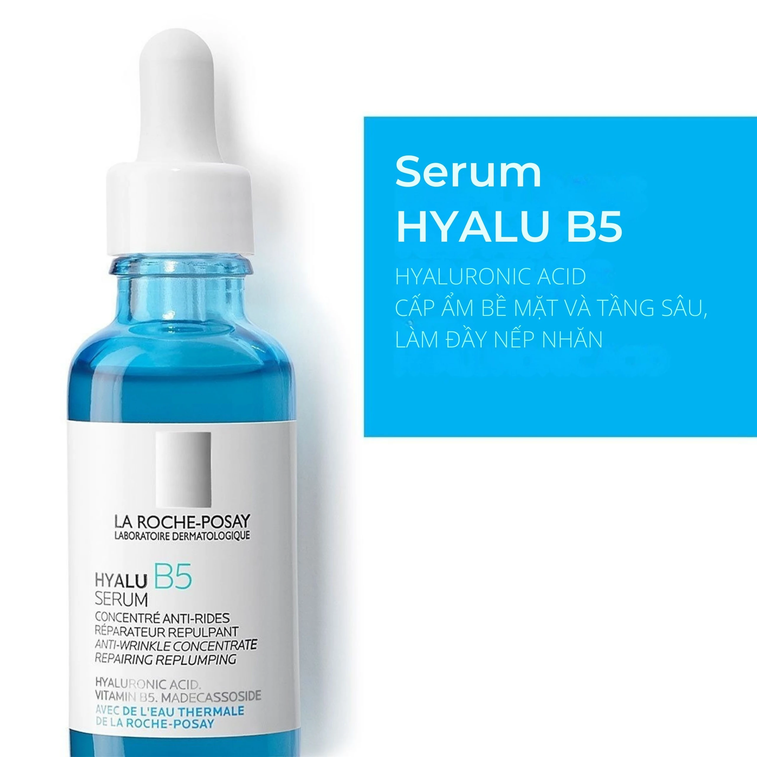 Tinh chất tái tạo, giúp da săn chắc, tăng đàn hồi La Roche-posay Hyalu B5 Serum 30ml