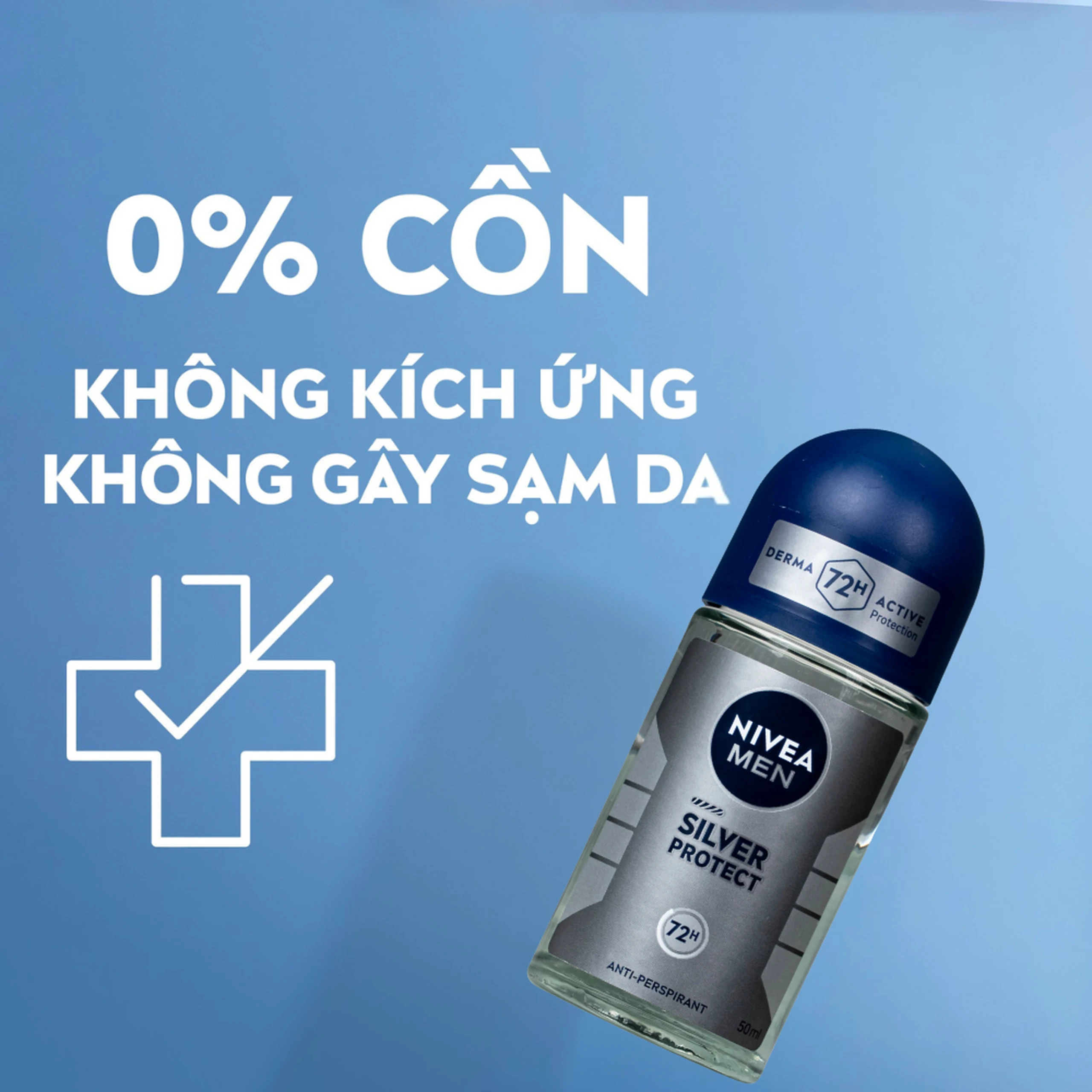 Lăn khử mùi cho nam Nivea Men Silver Protect 50ml 4