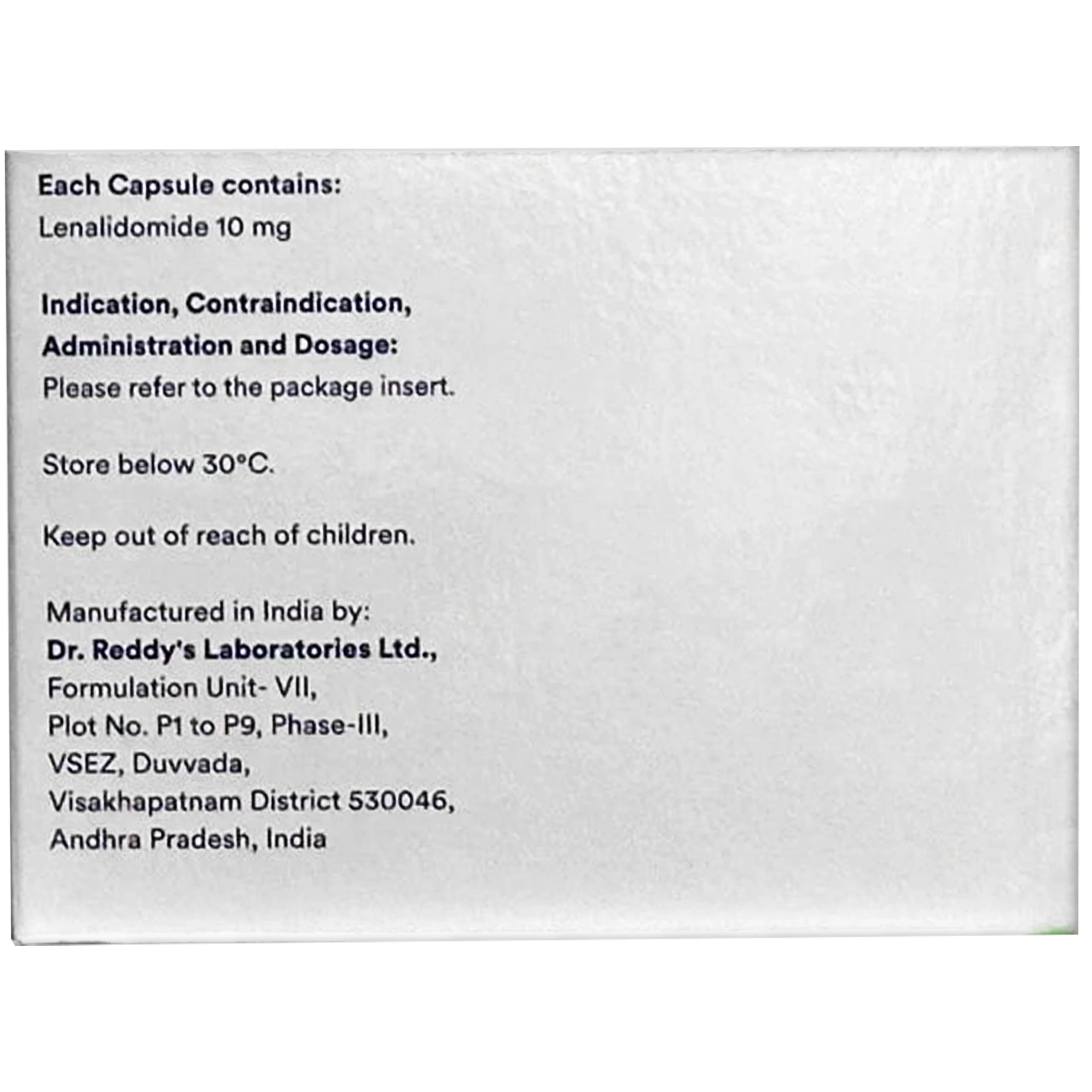Thuốc Lenangio 10mg Dr.reddy's điều hòa miễn dịch, kháng sinh mạch, chống ung thư qua nhiều cơ chế (4 vỉ x 7 viên) 2