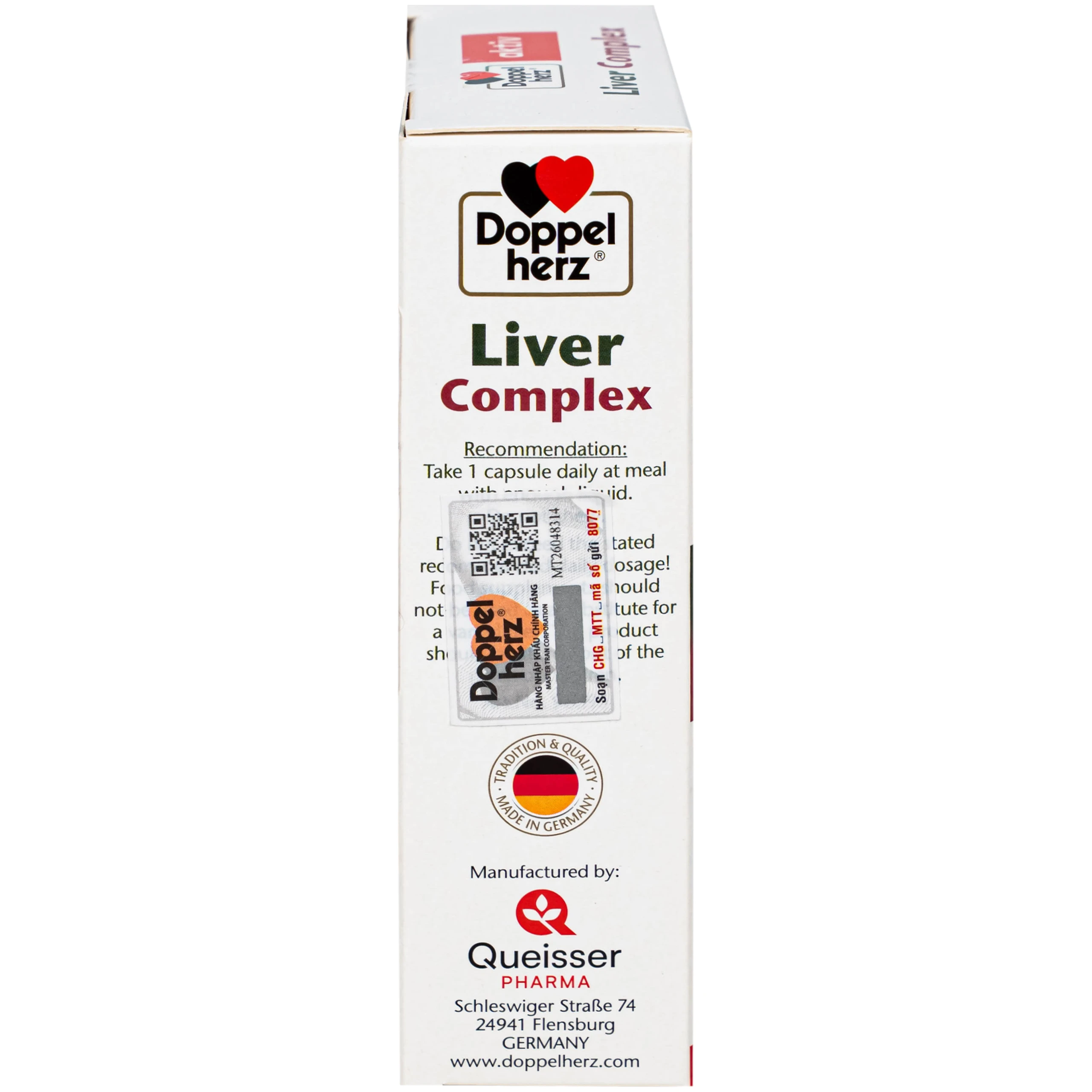 Viên uống hỗ trợ cải thiện chức năng gan Liver Complex Doppelherz (3 vỉ x 10 viên)