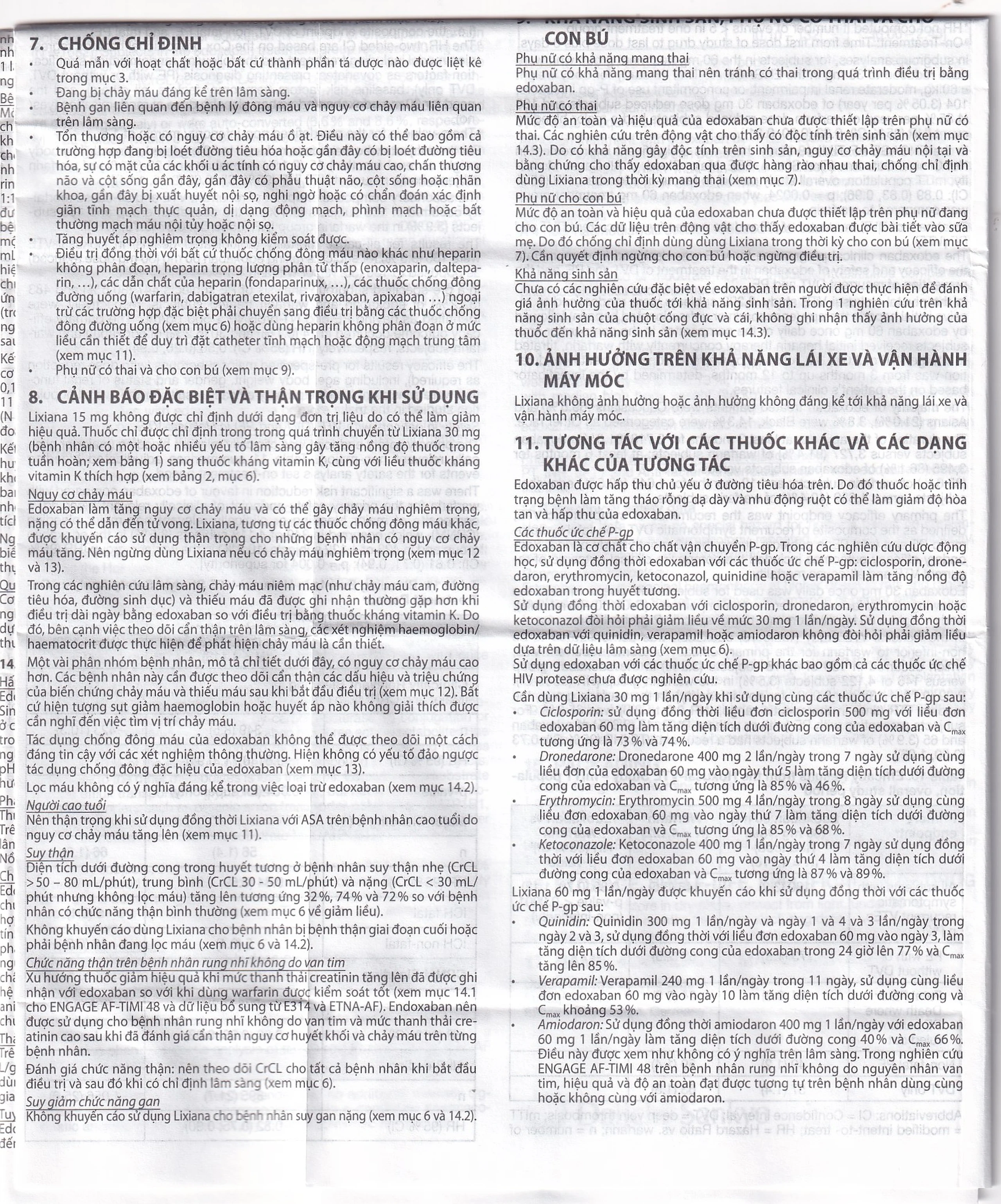 Thuốc Lixiana 60mg Daiichi-Sankyo phòng ngừa đột quỵ và cục máu đông (2 vỉ x 14 viên)