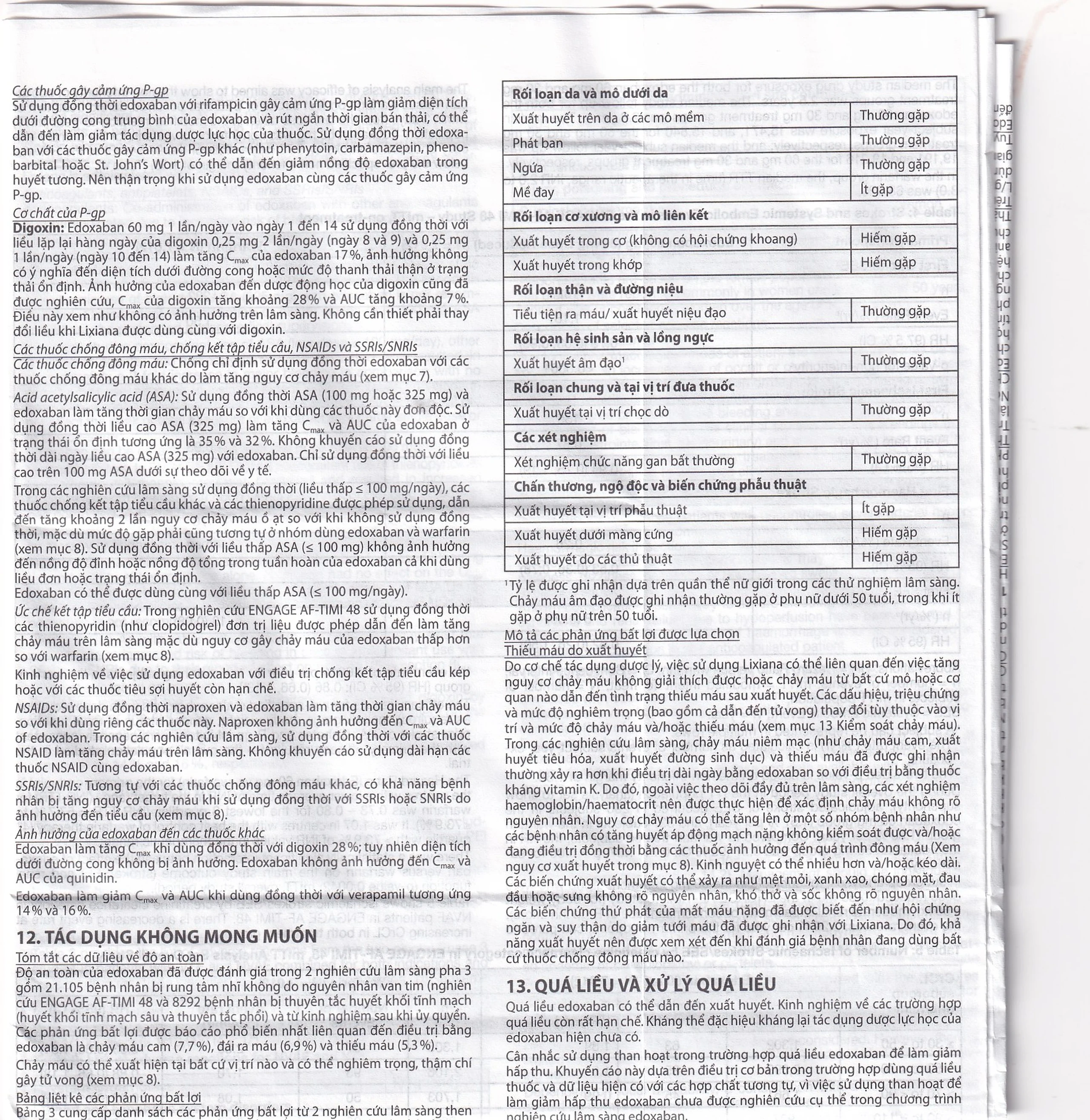 Thuốc Lixiana 60mg Daiichi-Sankyo phòng ngừa đột quỵ và cục máu đông (2 vỉ x 14 viên)