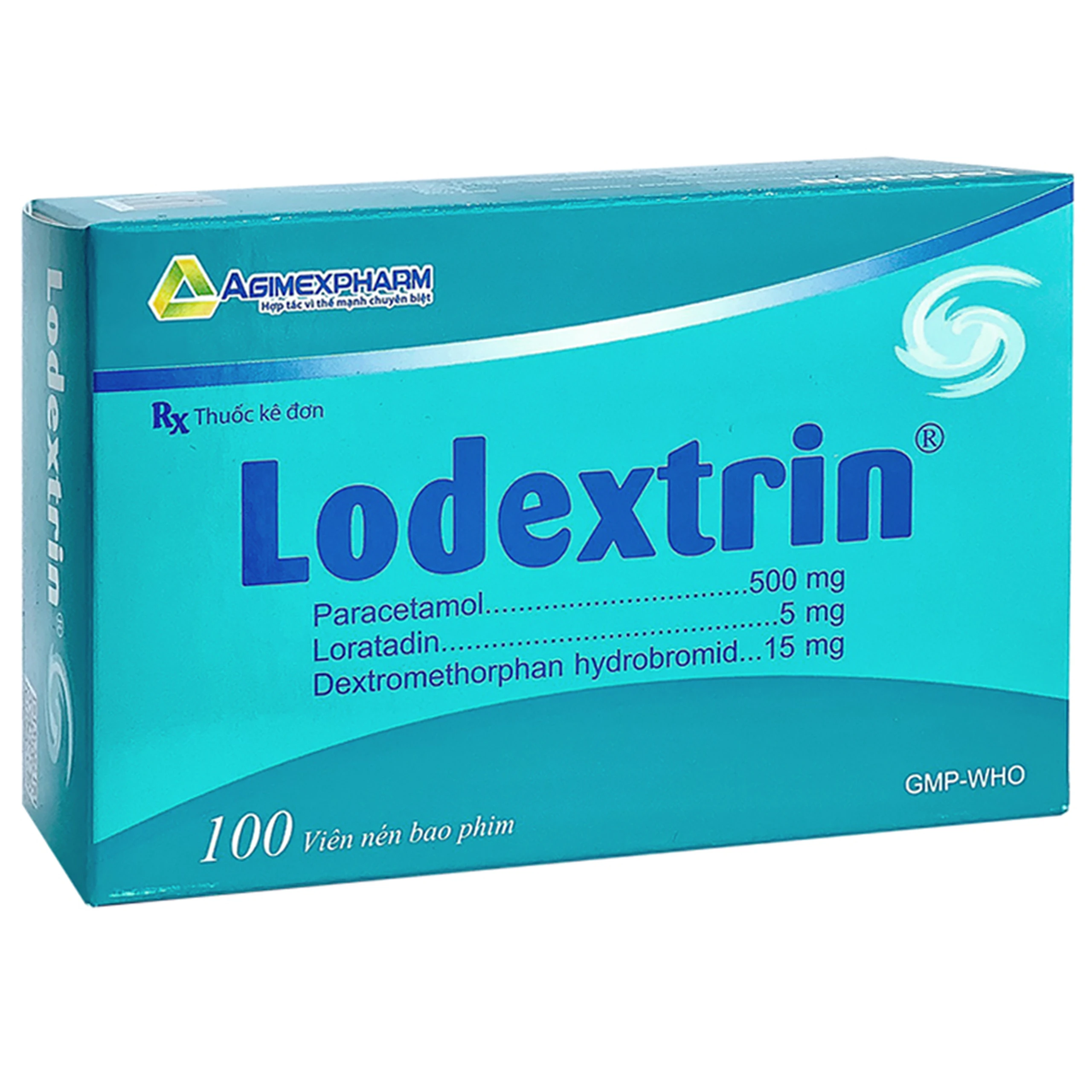 Thuốc Lodextrin Agimexpharm điều trị các triệu chứng cảm cúm, sốt, ho, nhức đầu (10 vỉ x 10 viên)