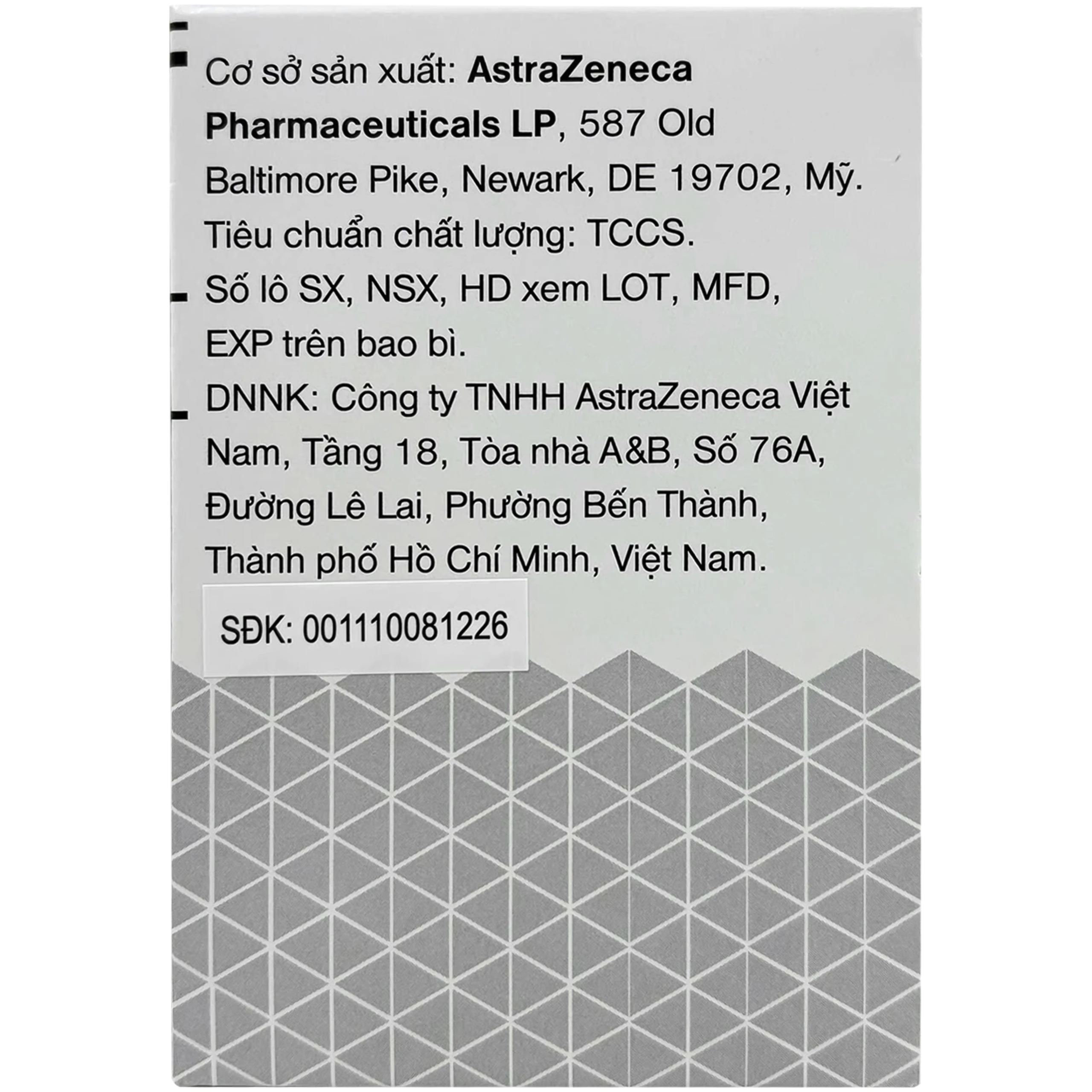 Bột pha hỗn dịch uống Lokelma 5g AstraZeneca điều trị tăng Kali máu cho người trưởng thành (Hộp 30 gói) 8