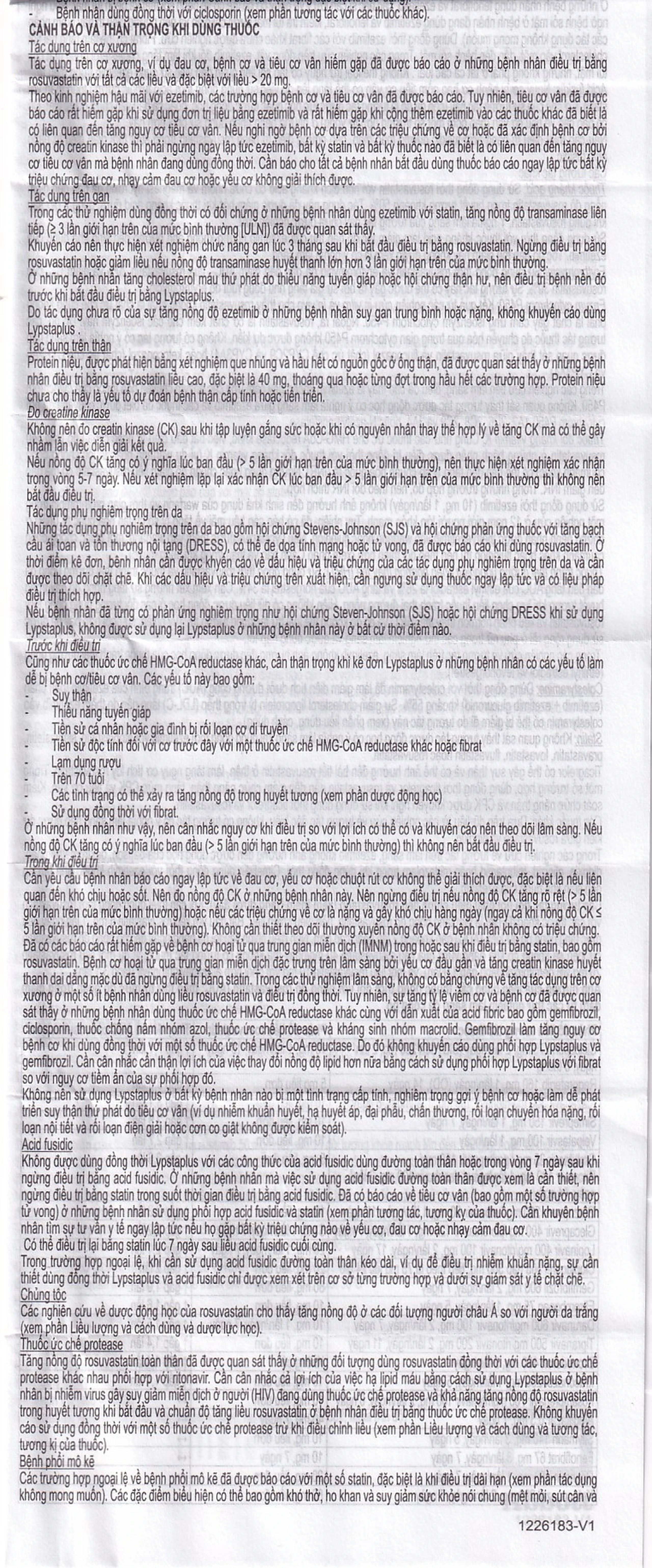 Viên nén Lypstaplus 20/10mg Abbott điều trị tăng cholesterol máu nguyên phát (3 vỉ x 10 viên)