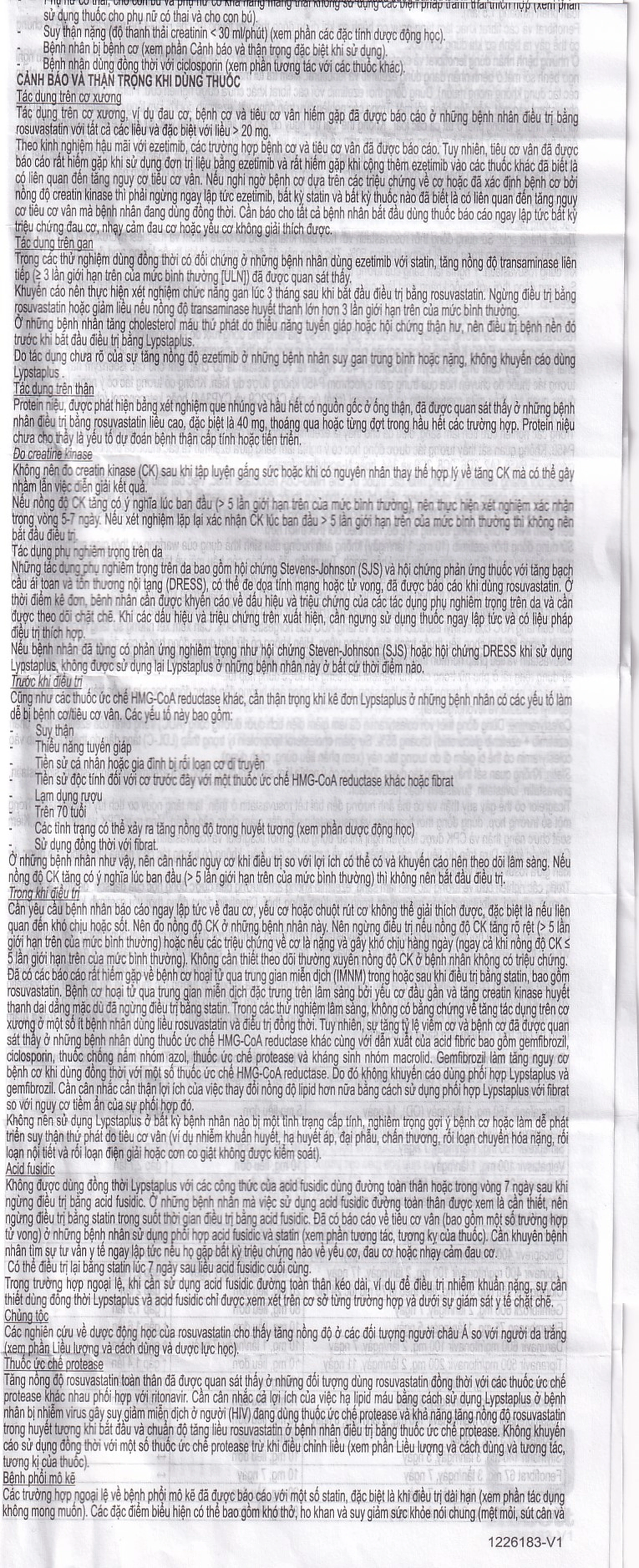 Viên nén Lypstaplus 10/10mg Abbott điều trị tăng cholesterol máu nguyên phát (3 vỉ x 10 viên)
