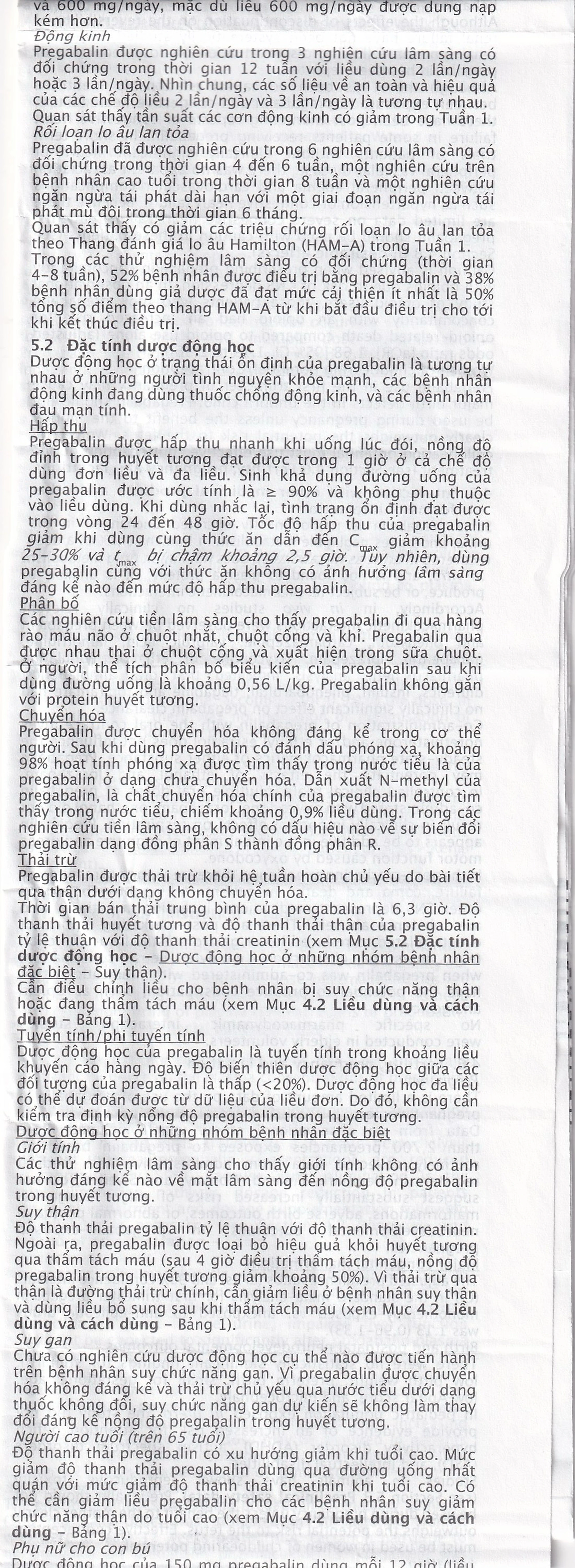Viên nang cứng Lyrica 75mg Viatris điều trị đau thần kinh, động kinh cục bộ (4 vỉ x 14 viên) 