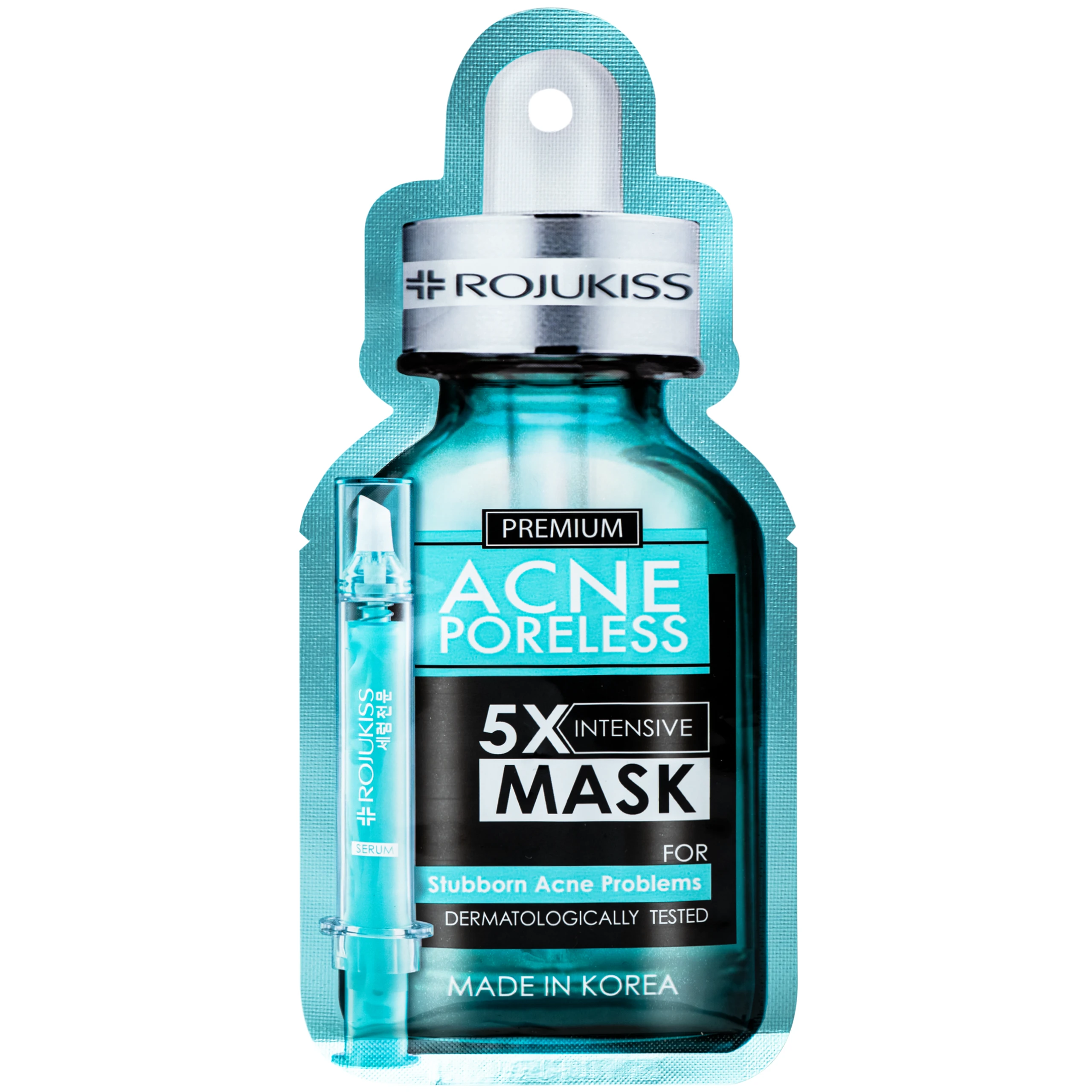 Mặt nạ Rojukiss Acne Poreless 5X giúp se khít lỗ chân lông, ngừa mụn cho da dầu (Hộp 12 miếng) 6