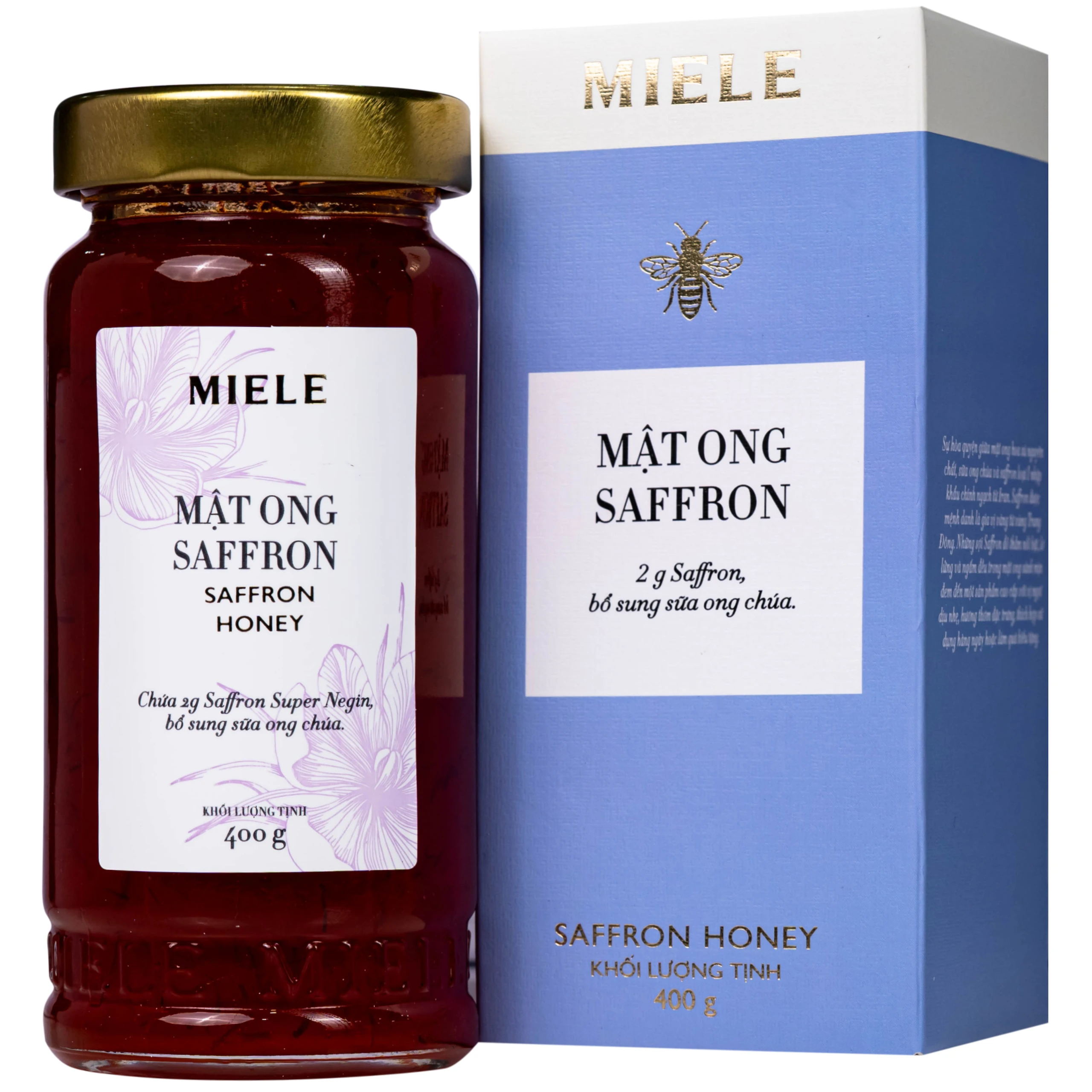 Mật ong saffron Miele (400g)