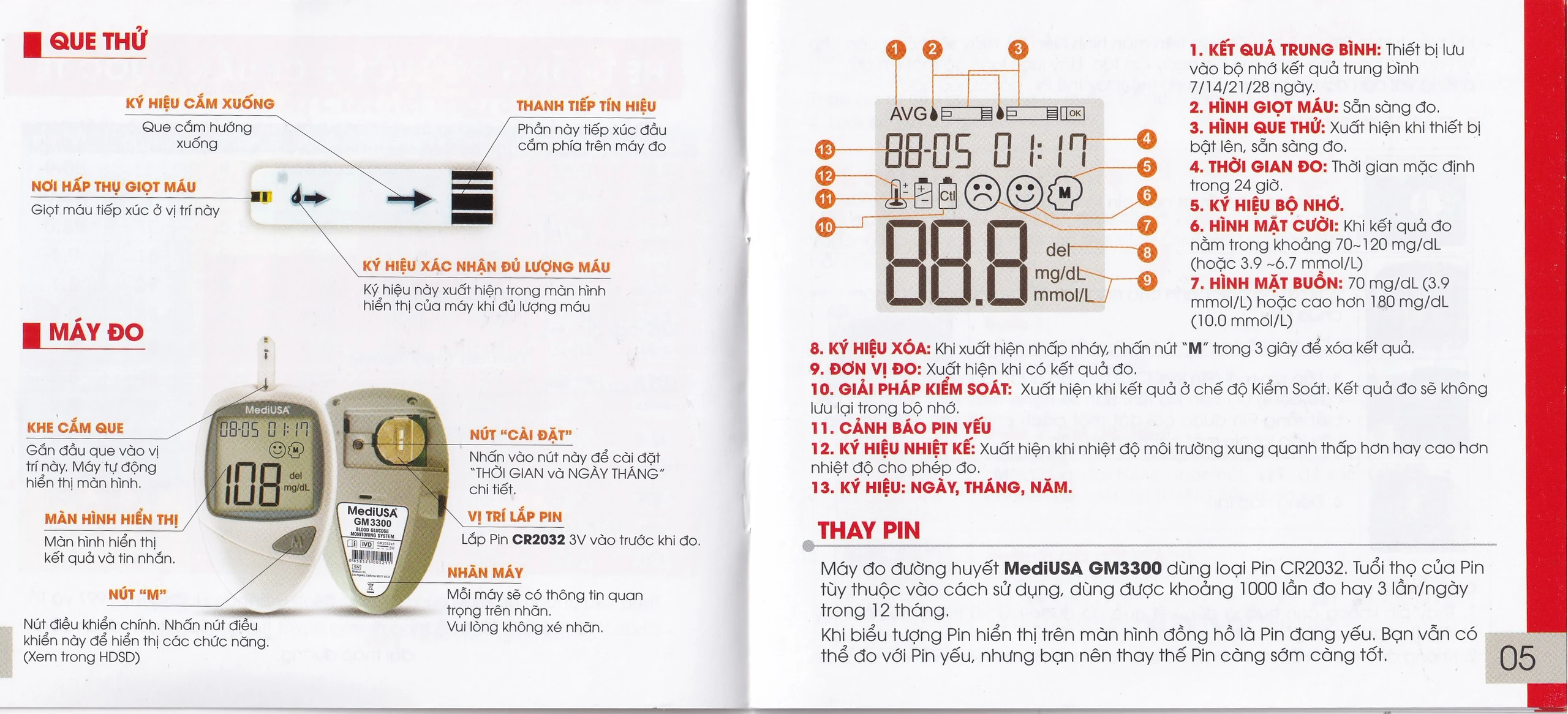 Máy đo đường huyết MediUsa GM3300 hỗ trợ theo dõi, kiểm soát lượng đường trong máu