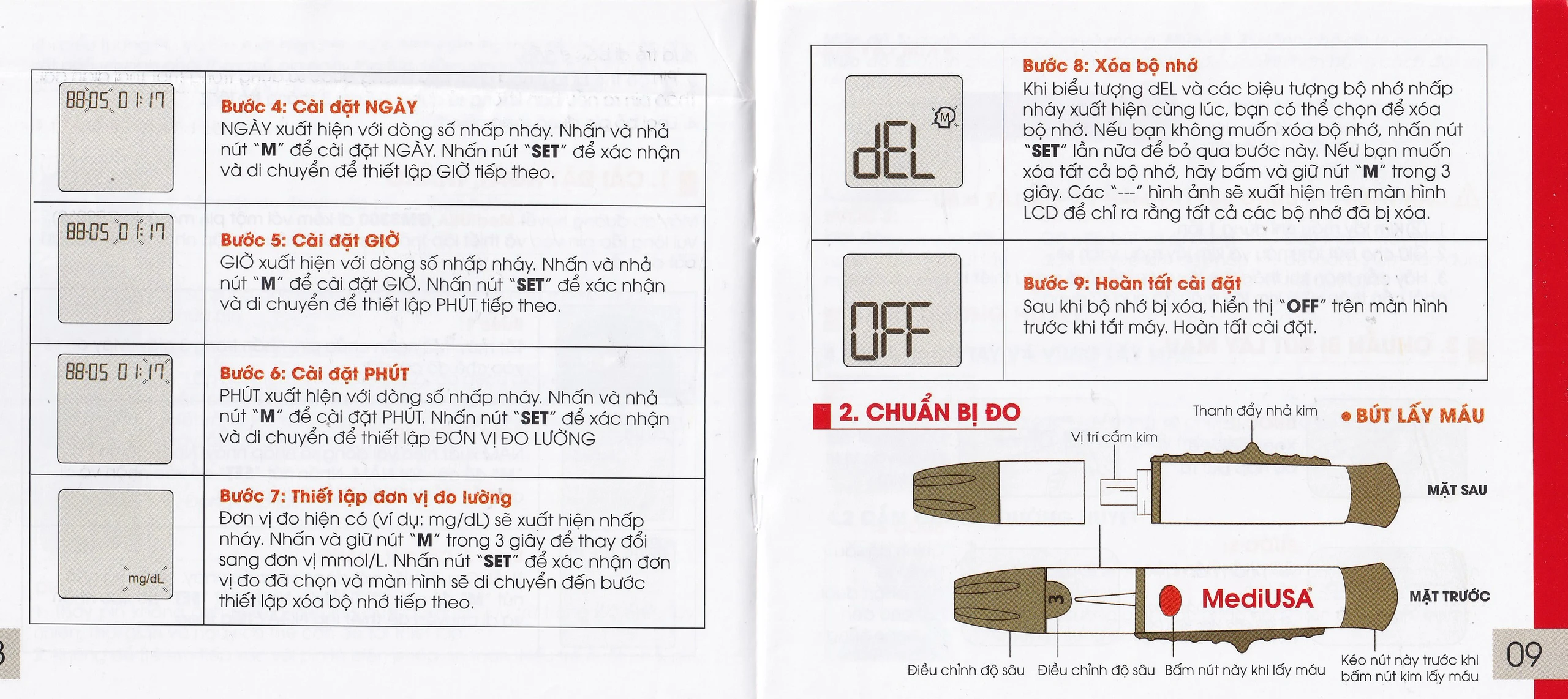 Máy đo đường huyết MediUsa GM3300 hỗ trợ theo dõi, kiểm soát lượng đường trong máu
