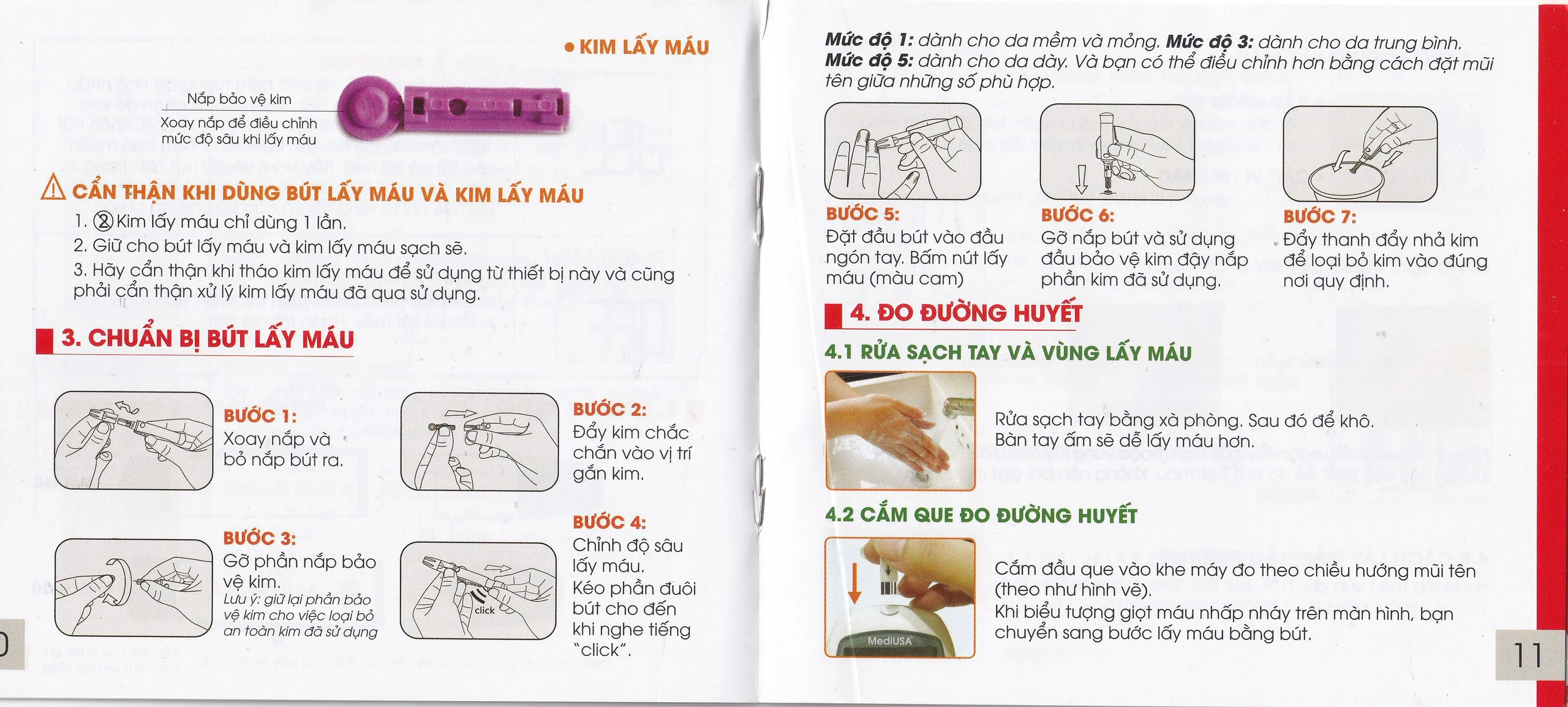 Máy đo đường huyết MediUsa GM3300 hỗ trợ theo dõi, kiểm soát lượng đường trong máu