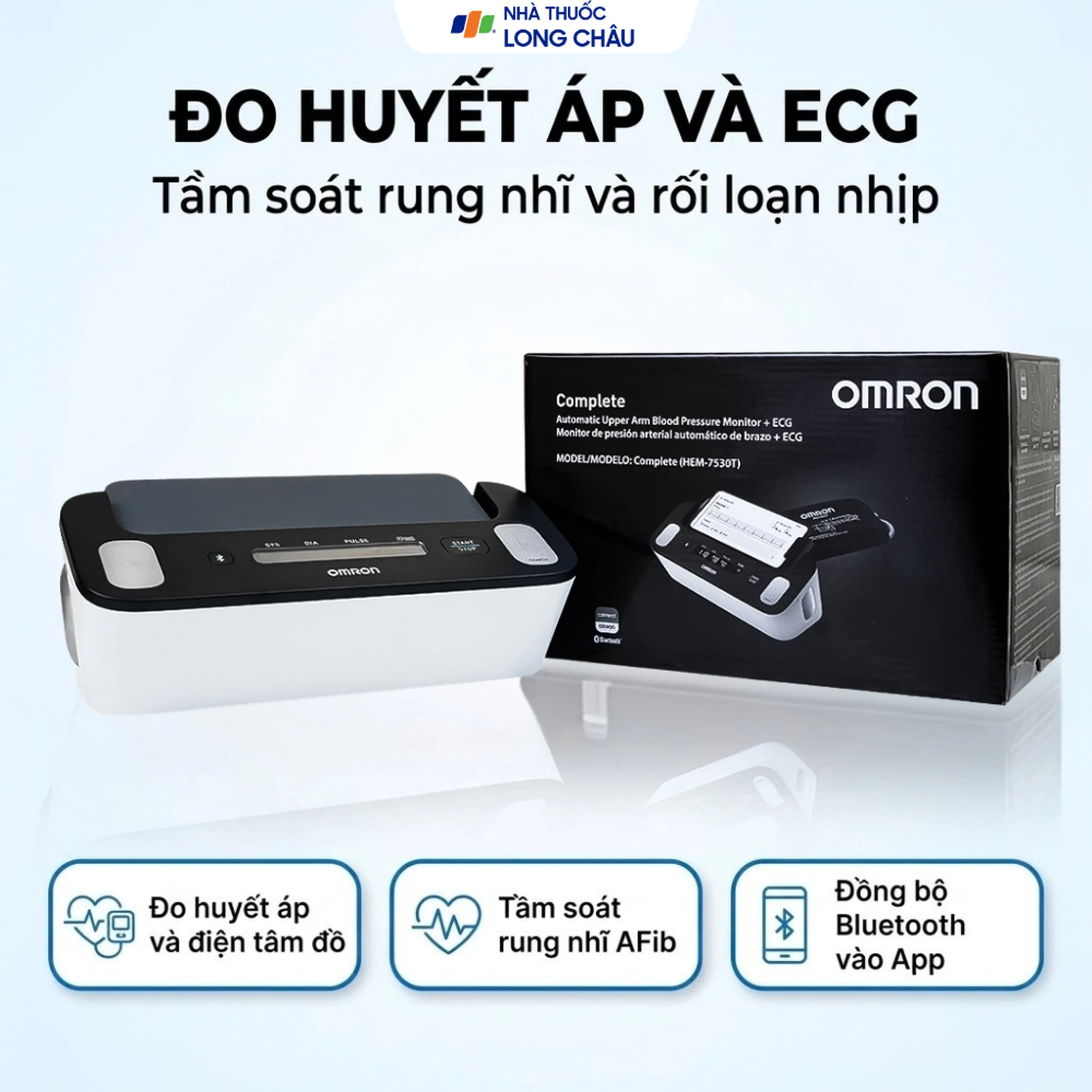 Máy đo huyết áp và Điện tâm đồ ECG Omron HEM 7530T giúp cảnh báo rối loạn nhịp tim, đột quỵ 2