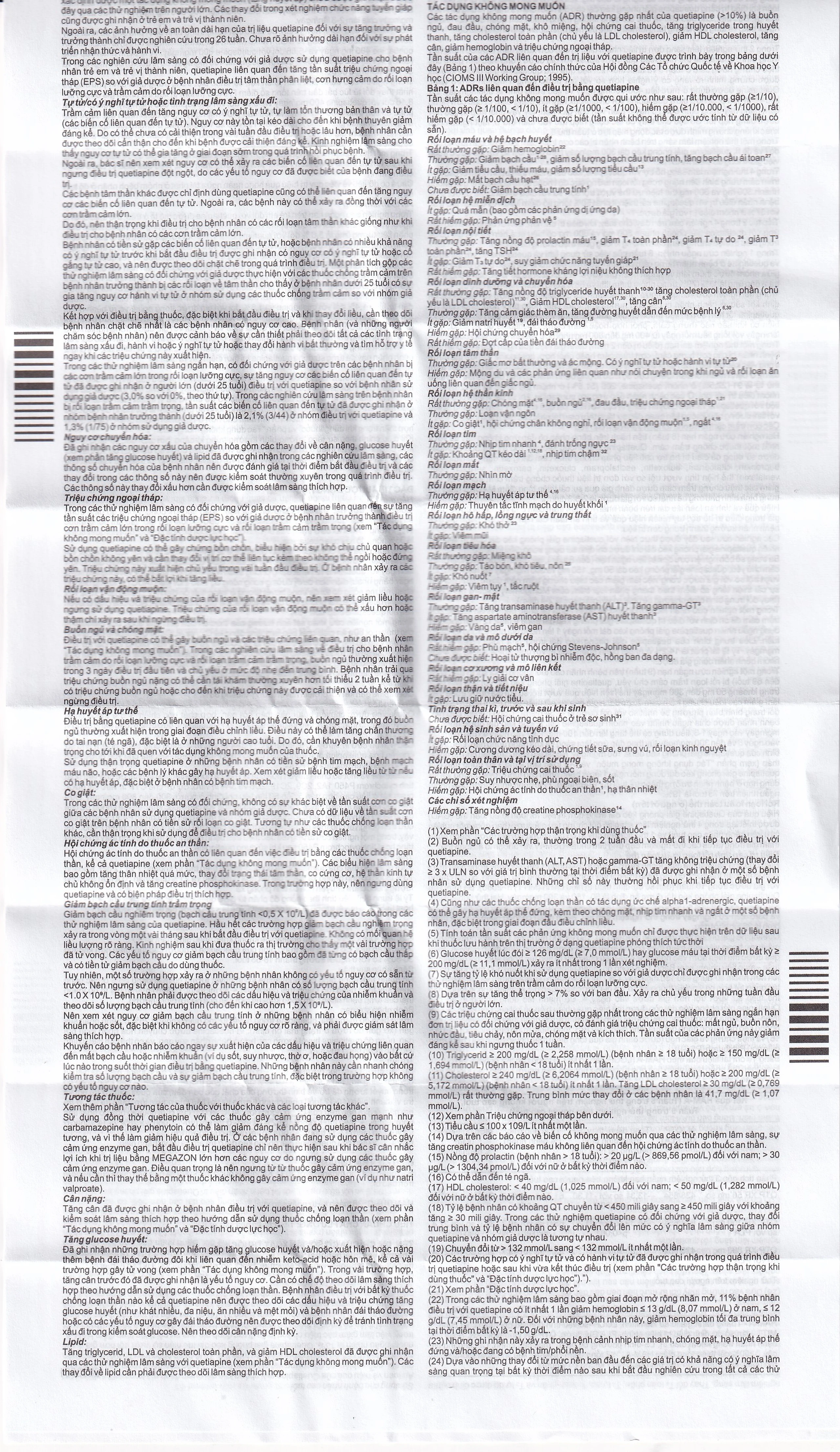 Thuốc Megazon 50mg prolonged-release tablets Pharmathen điều trị tâm thần phân liệt (3 vỉ x 10 viên)