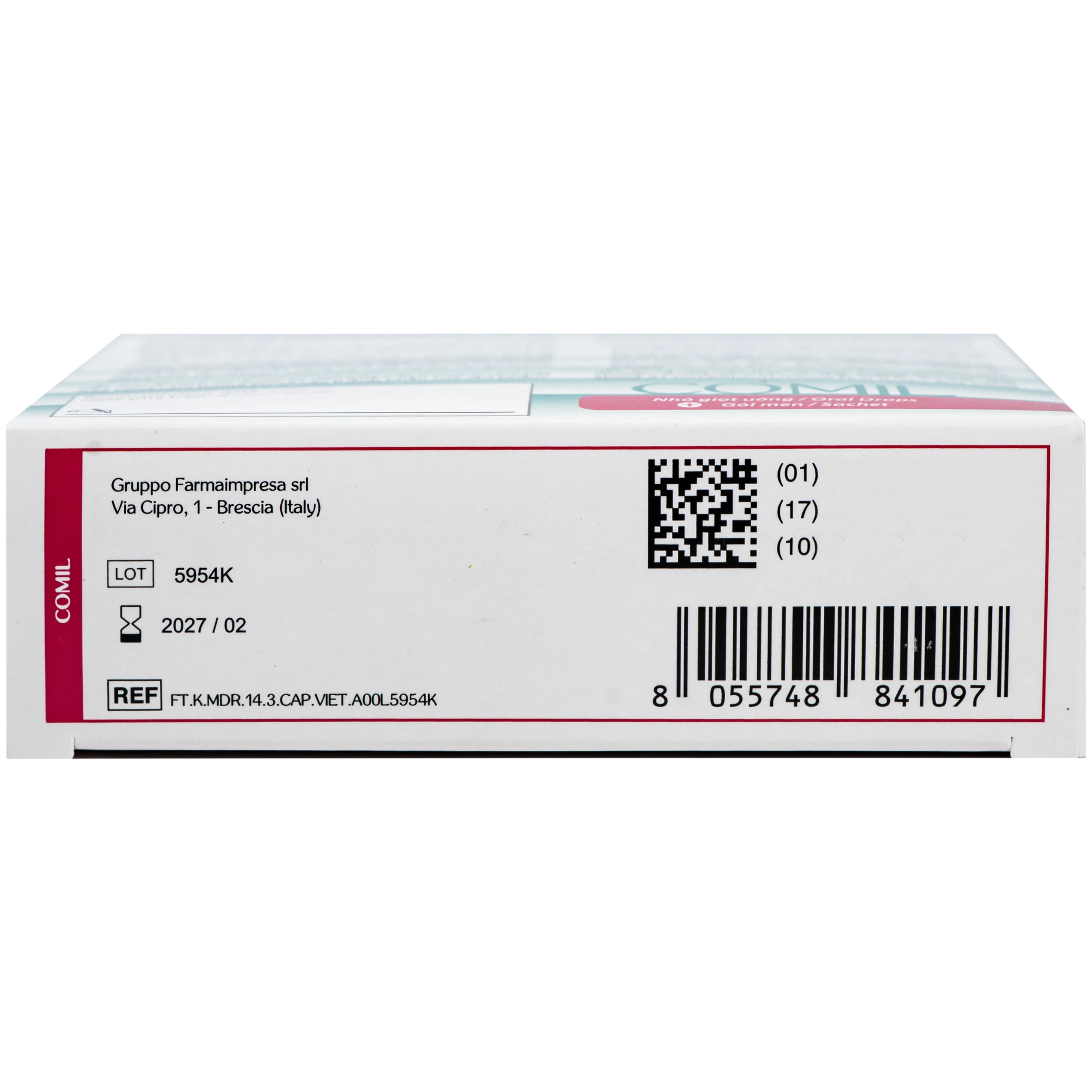 Men tiêu hóa Comil hương dâu 20ml giúp giảm rối loạn tiêu hóa, nôn trớ ở trẻ, dùng được cho trẻ sơ sinh