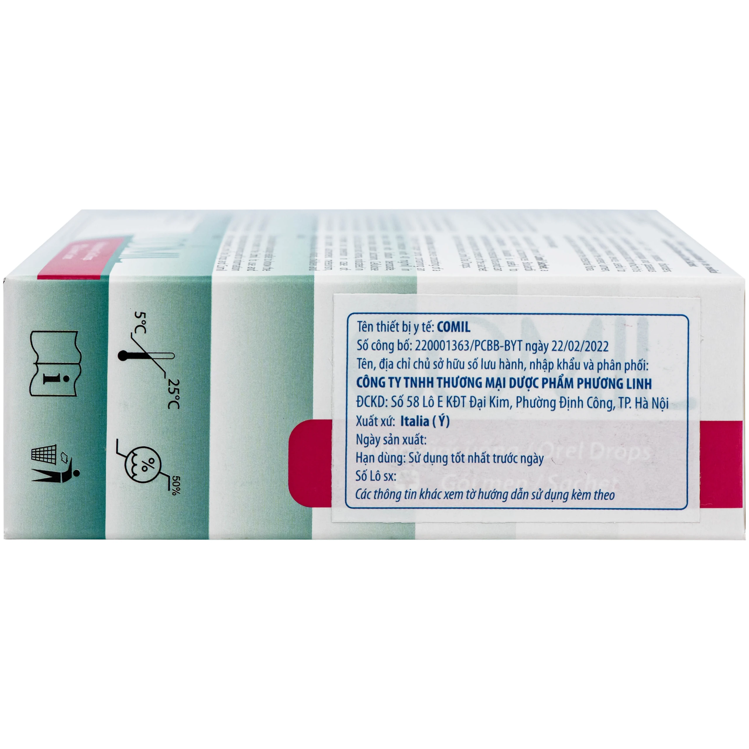 Men tiêu hóa Comil hương dâu 20ml giúp giảm rối loạn tiêu hóa, nôn trớ ở trẻ, dùng được cho trẻ sơ sinh