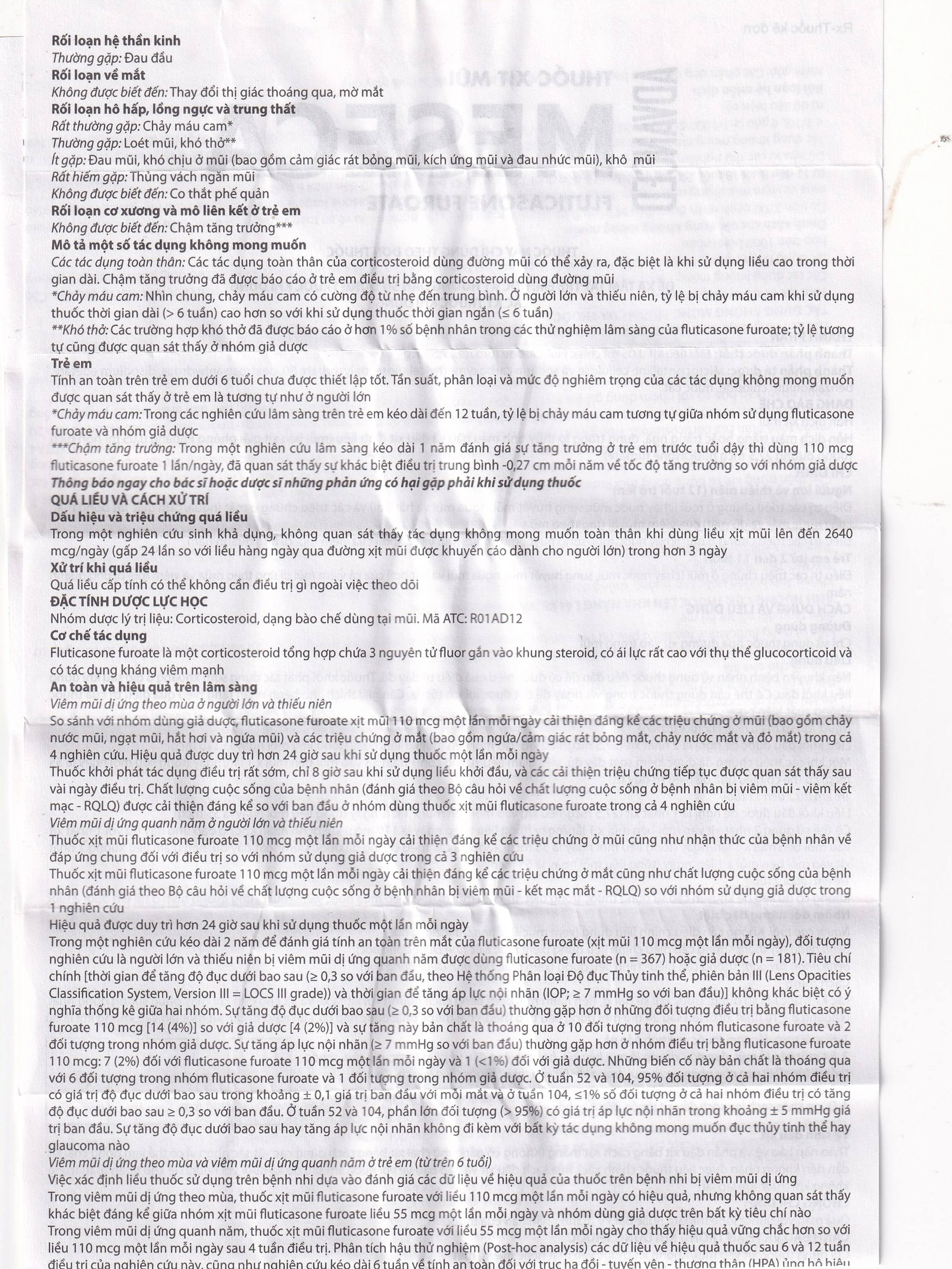 Thuốc xịt mũi Meseca Advanced Merap điều trị các triệu chứng chảy nước mũi, sung huyết mũi, ngứa mũi (60 liều)