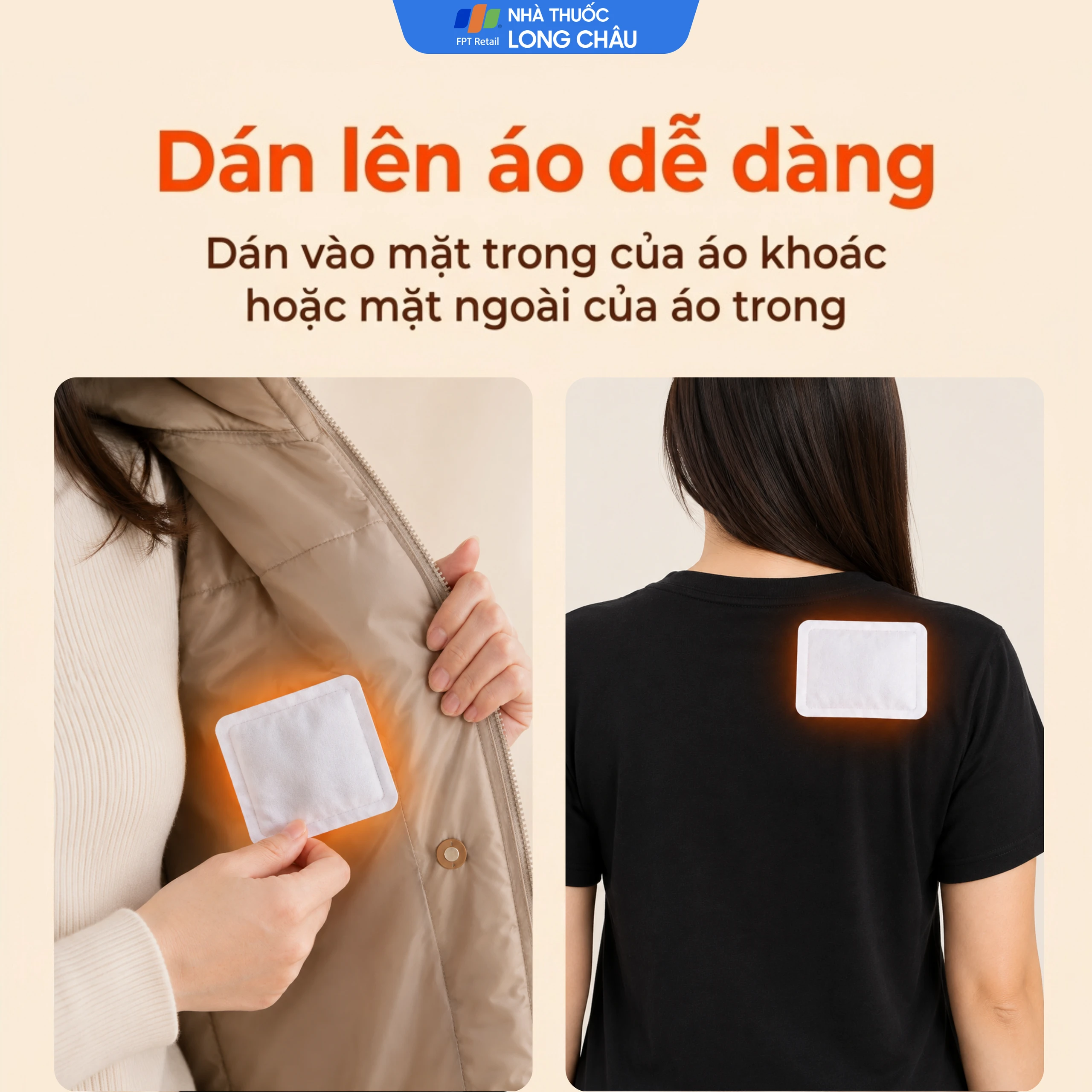 Miếng dán giữ nhiệt Thiên Thanh (10 miếng) dùng để chườm nóng, sưởi ấm trong mùa lạnh 6