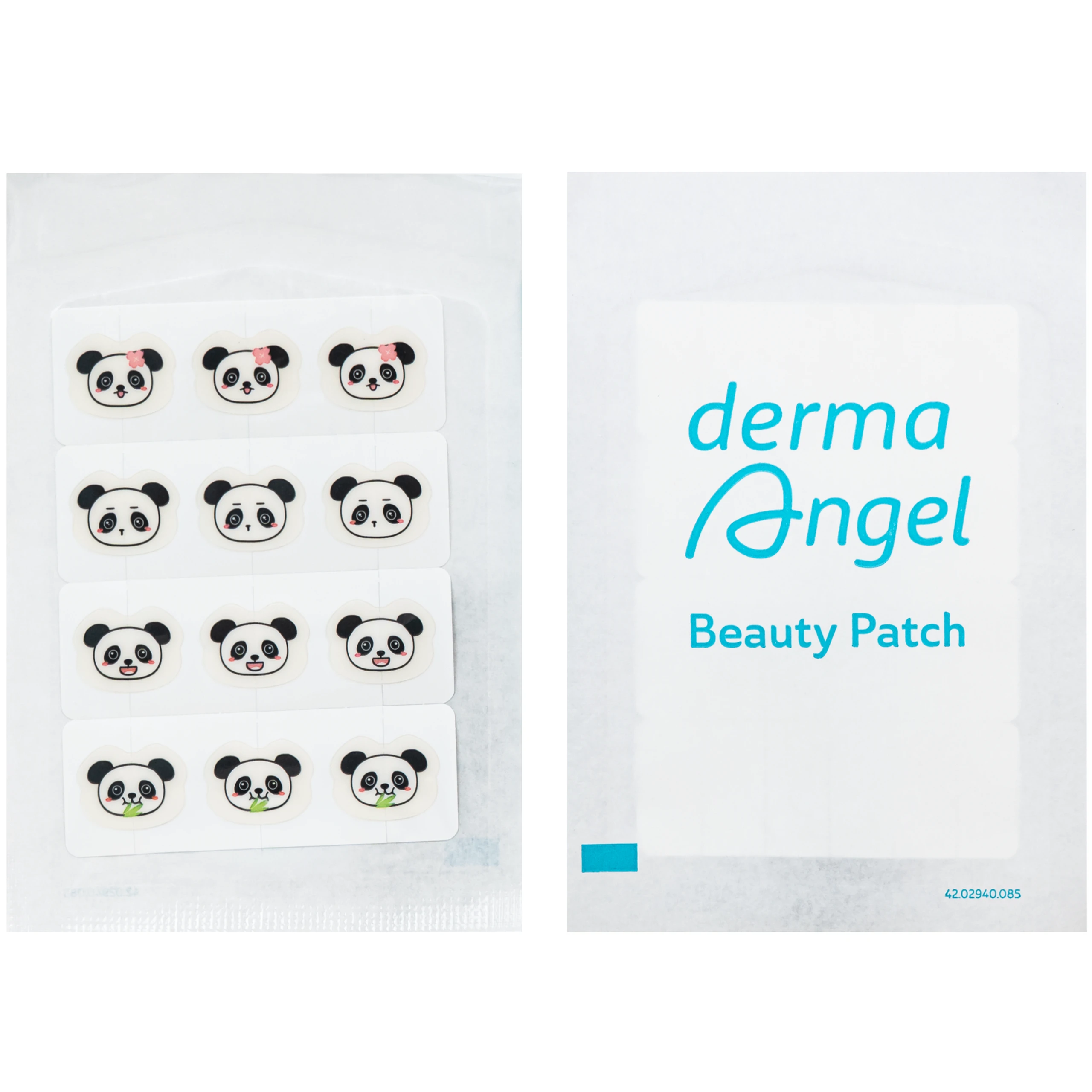 Miếng Dán Mụn Derma Angel Acne Beauty Patch Hình Gấu Panda 12+3 Miếng 3